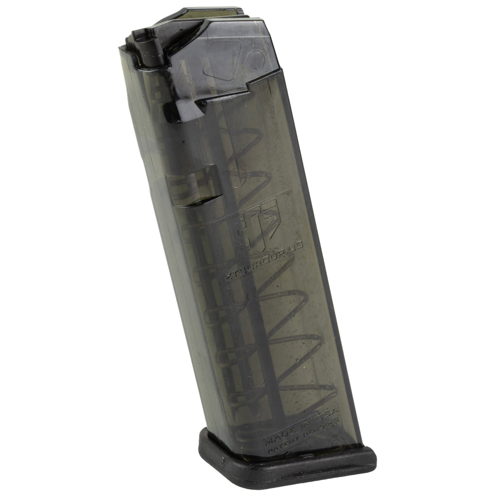 Elite Tactical Systems Group ETS Mag for Glock 17/19 9mm, 10-Round Capacity, Carbon Smoke