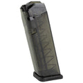Elite Tactical Systems Group ETS Mag for Glock 17/19 9mm, 10-Round Capacity, Carbon Smoke