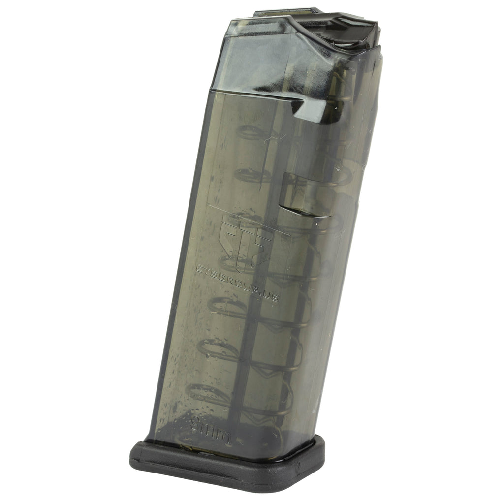Elite Tactical Systems Group SMK-GLK-19-10 9mm Magazine - 10 Rounds, Carbon Smoke