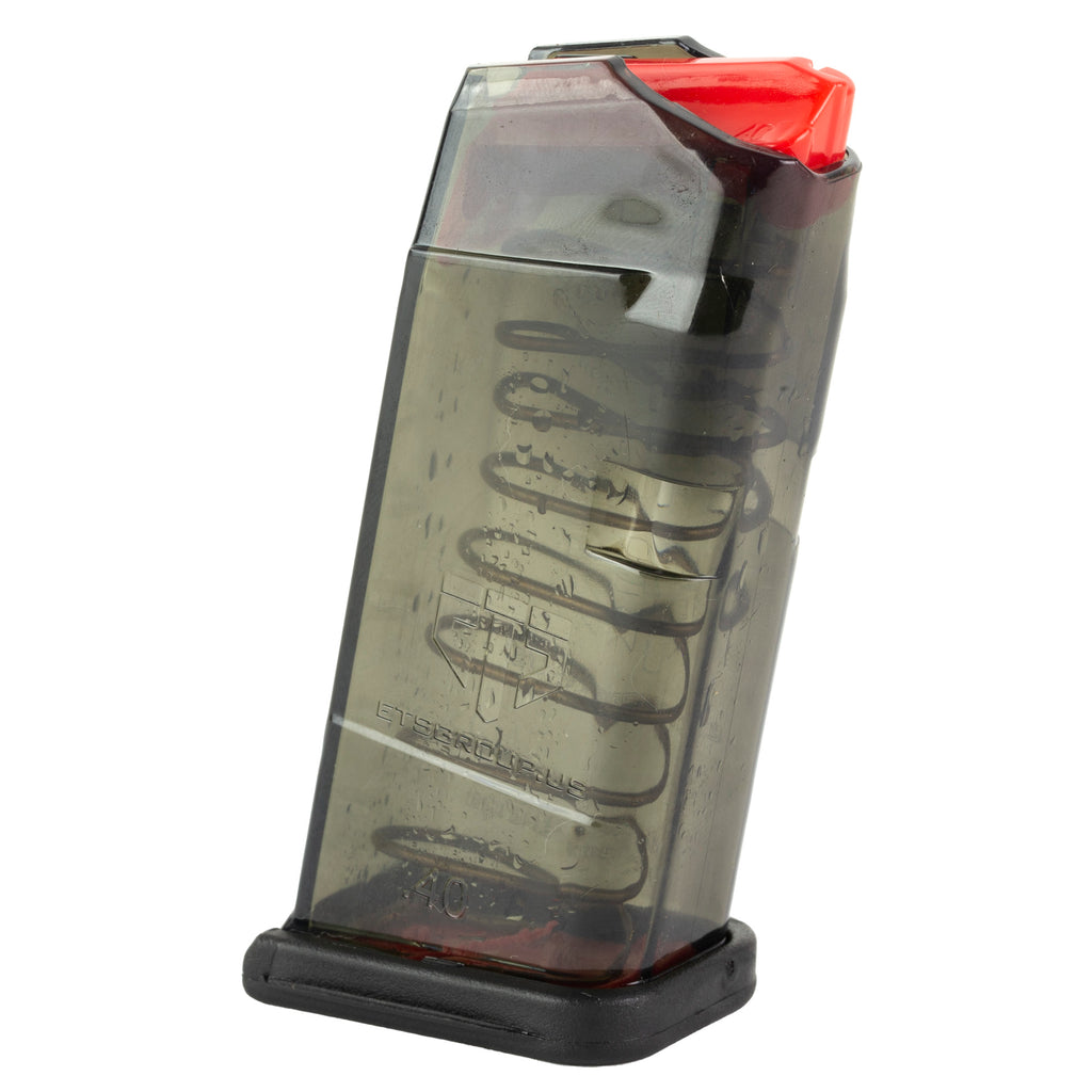 Elite Tactical Systems Group ETS Magazine for Glock 27 40 S&W, 9-Round Capacity, Carbon Smoke