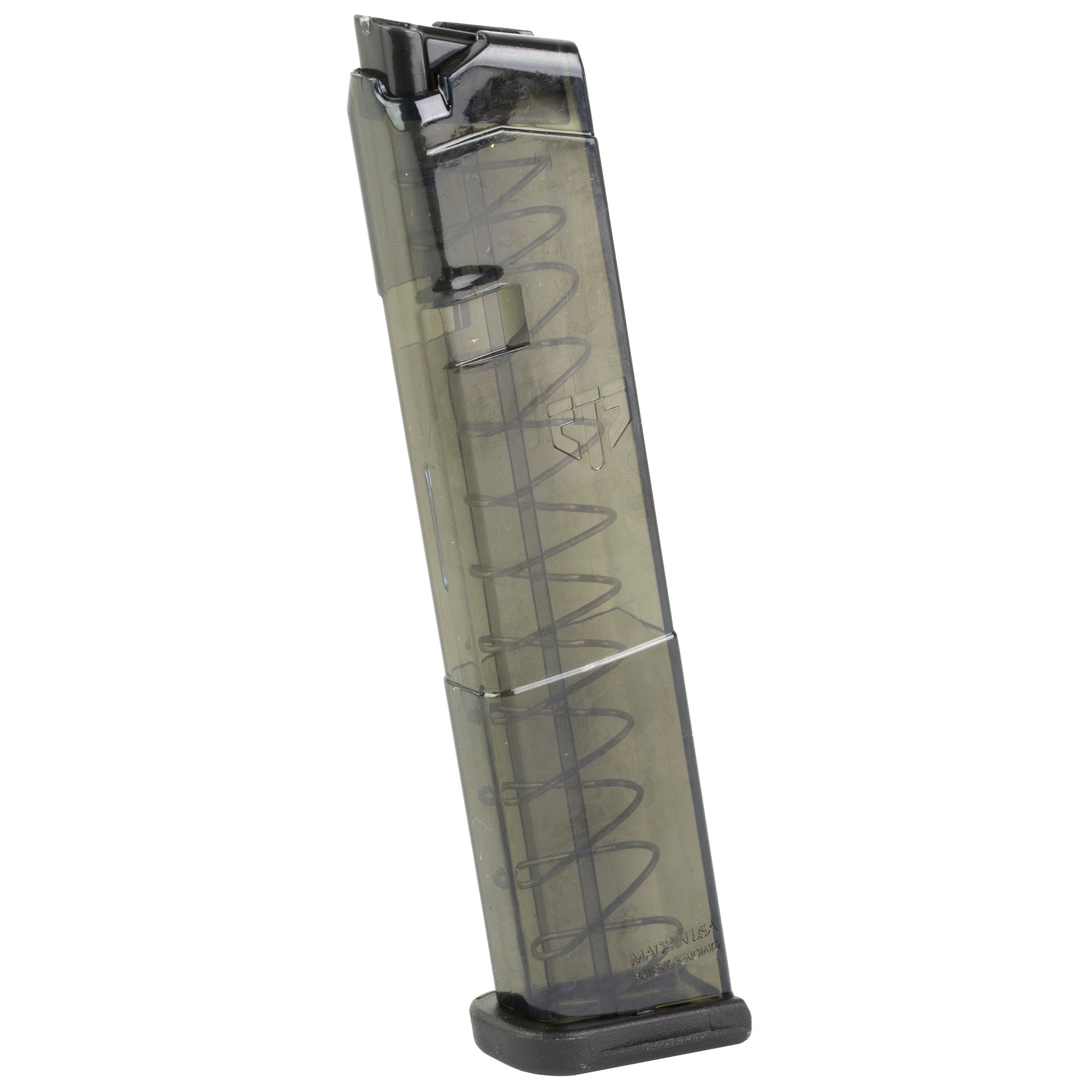 Elite Tactical Systems Group ETS Mag for Glock 42 380 ACP, 12-Round Capacity, Carbon Smoke