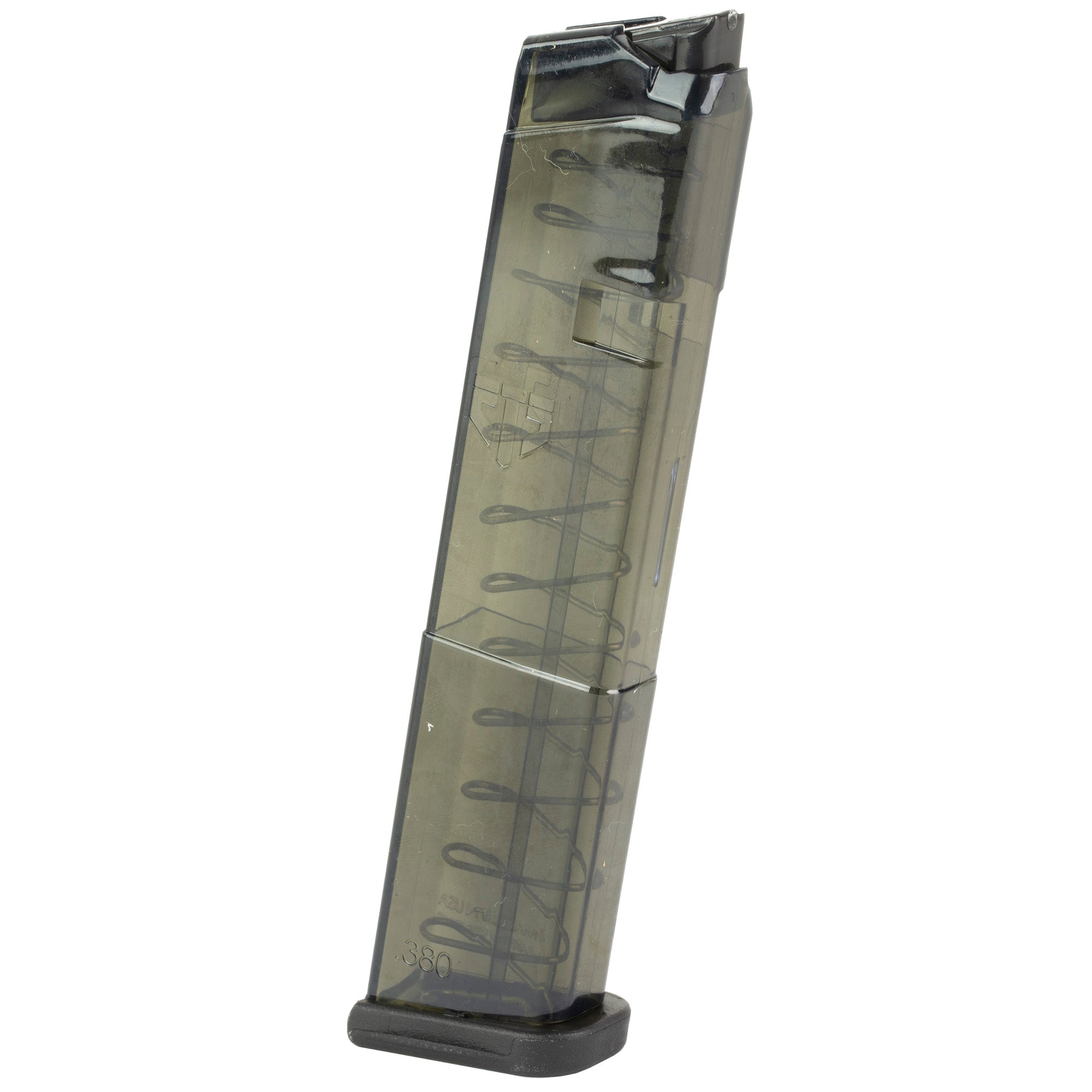 Elite Tactical Systems Group ETS Mag for Glock 42 380 ACP, 12-Round Capacity, Carbon Smoke