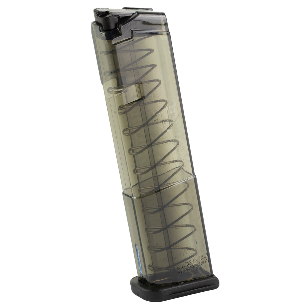 Elite Tactical Systems Group ETS Mag for Glock 43 9mm, 12-Round Capacity, Carbon Smoke