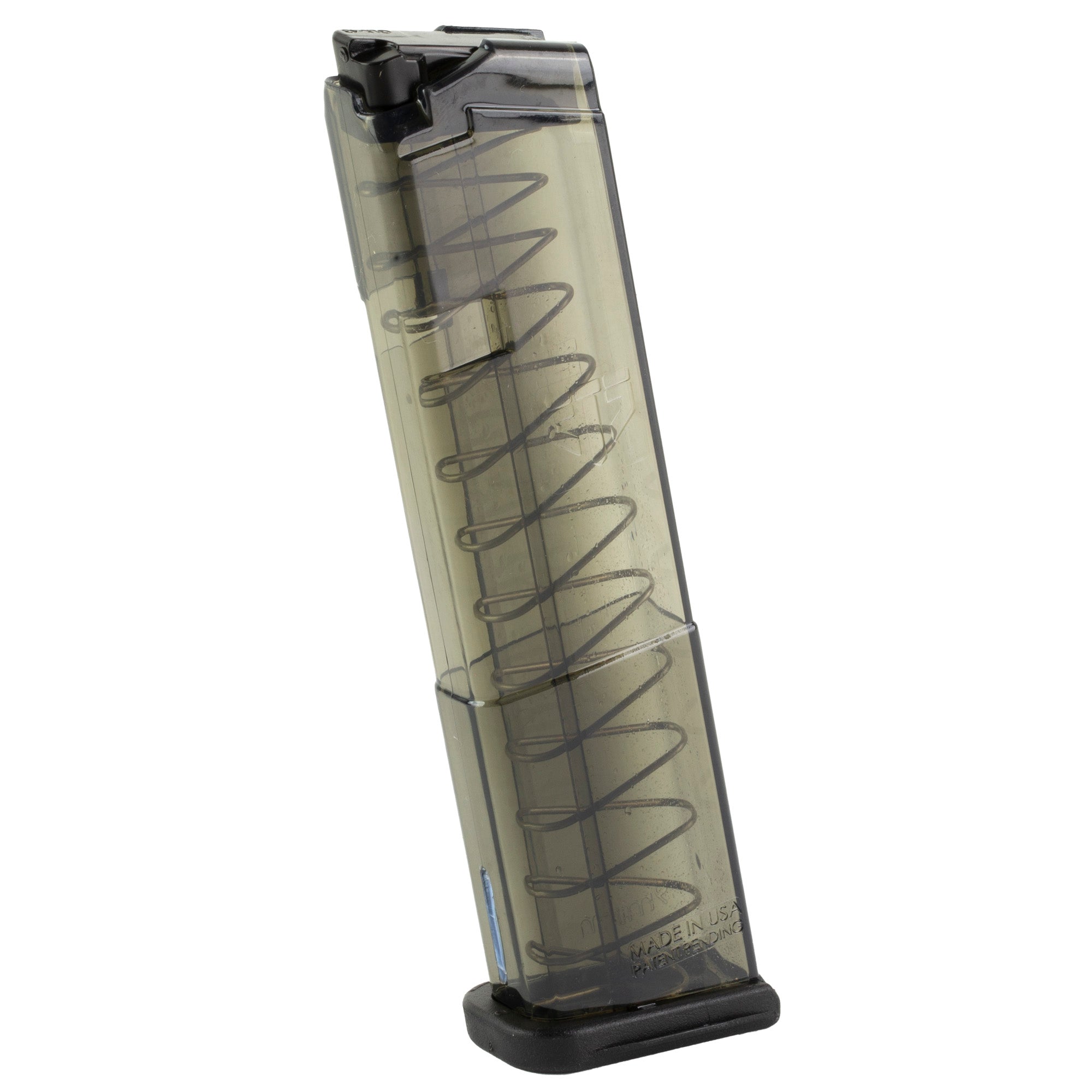 Elite Tactical Systems Group ETS Mag for Glock 43 9mm, 12-Round Capacity, Carbon Smoke