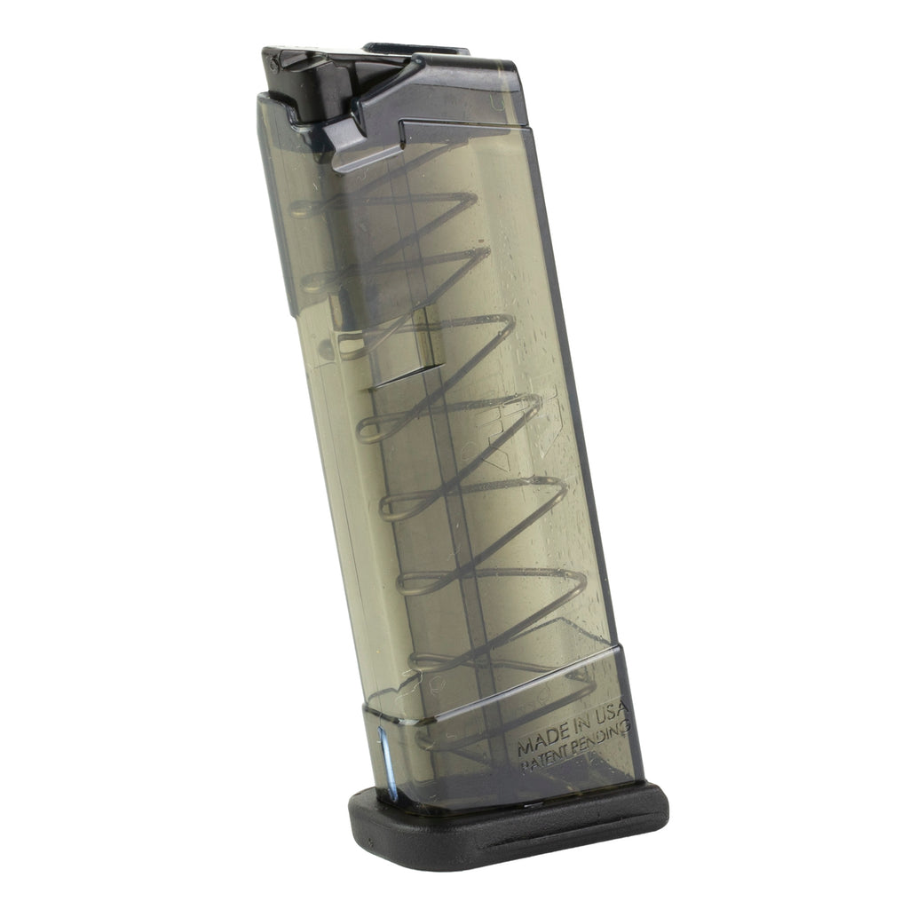 Elite Tactical Systems Group ETS Mag for Glock 43 9mm, 9 Round Capacity, Carbon Smoke