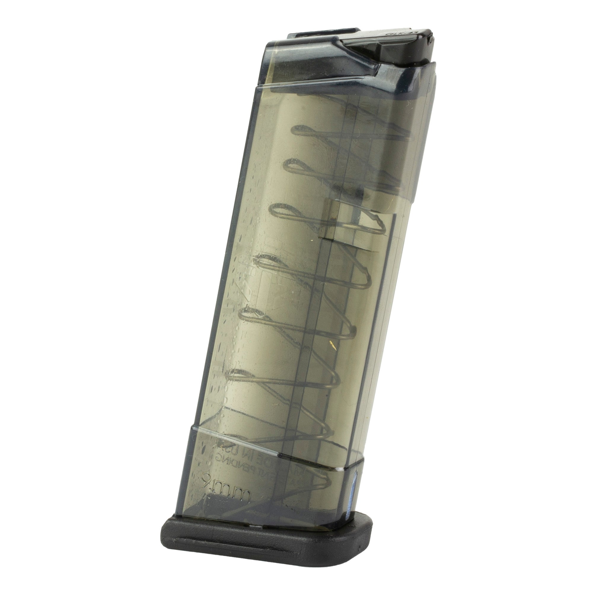 Elite Tactical Systems Group ETS Mag for Glock 43 9mm, 9 Round Capacity, Carbon Smoke
