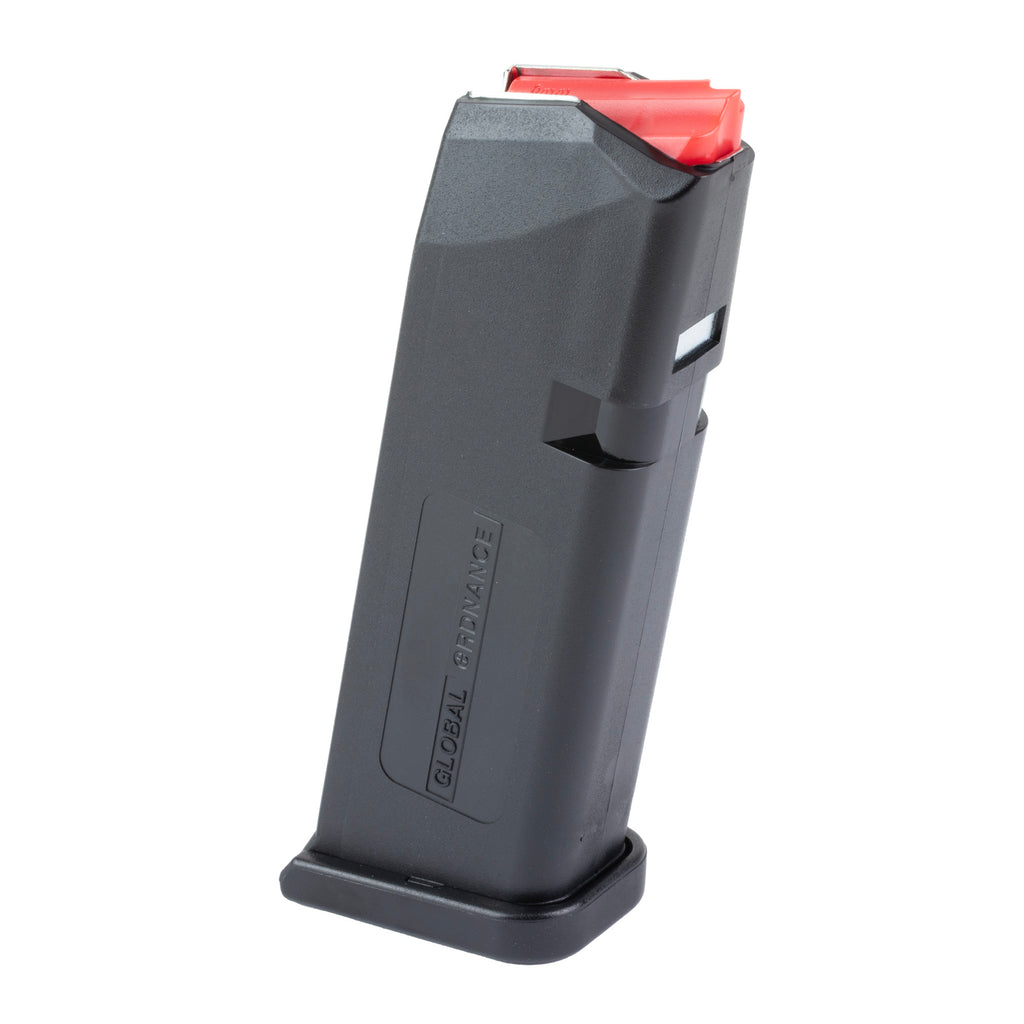 Global Ordnance GO MAG for Glock 19 9mm 15-Round Black Magazine