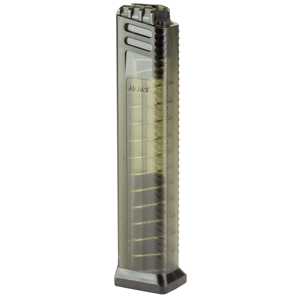 Grand Power Stribog SP45A3 Magazine 10-Round Translucent Clear Polymer with Steel Feed Lips