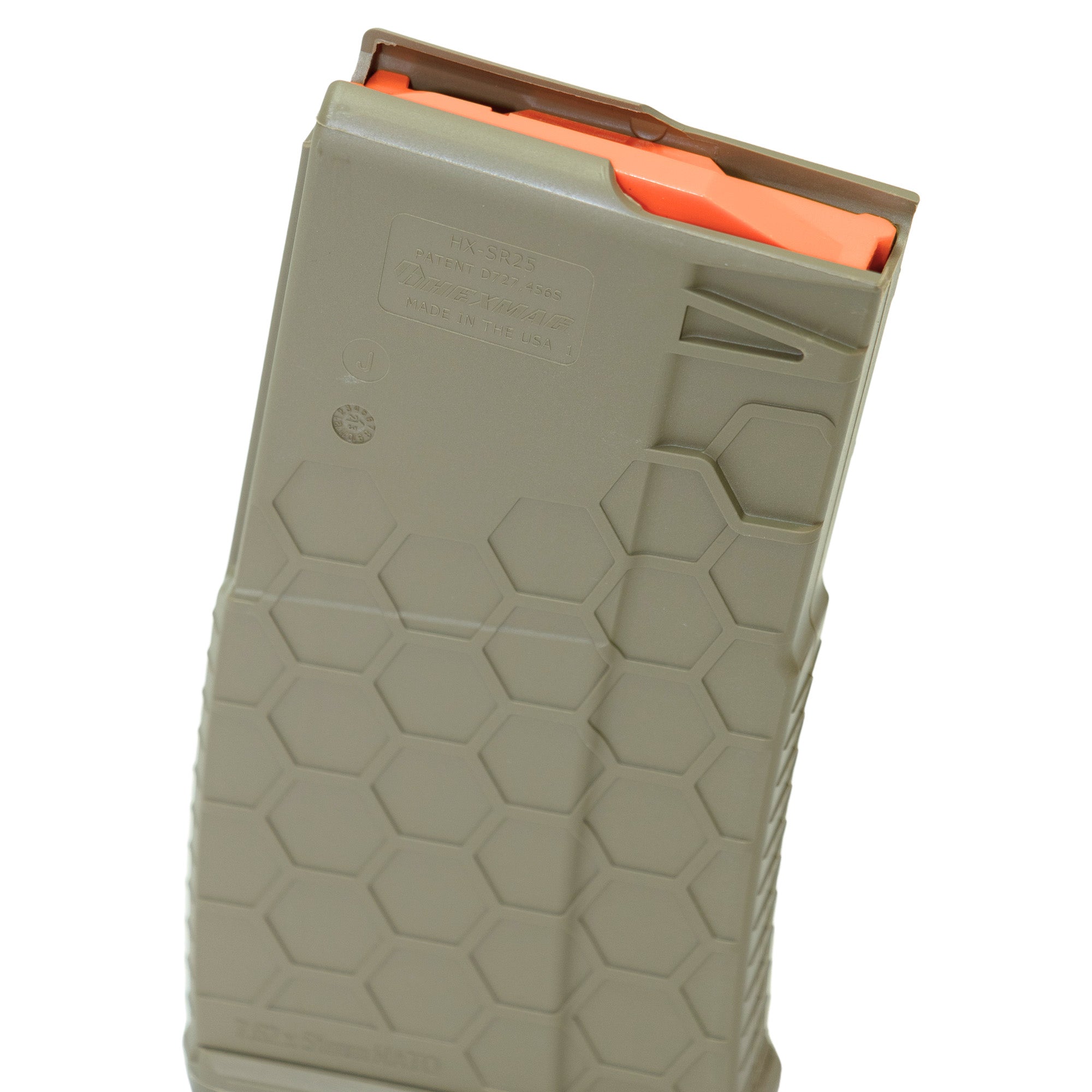 HEXMAG HX1020-SR25 10-Round .308 Winchester Magazine in Flat Dark Earth