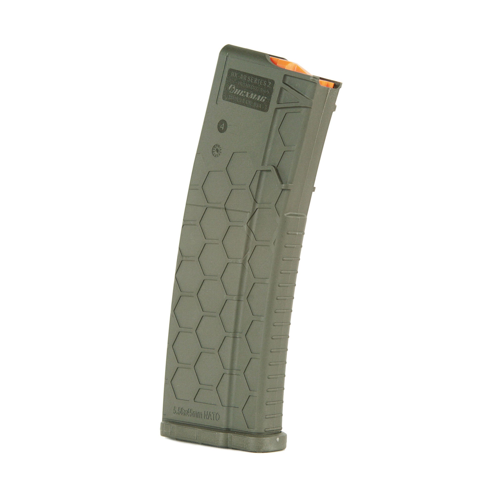 HEXMAG Series 2 10-Round Mag for AR-15 in Olive Drab Green - Part HX1030-AR15S2-ODG