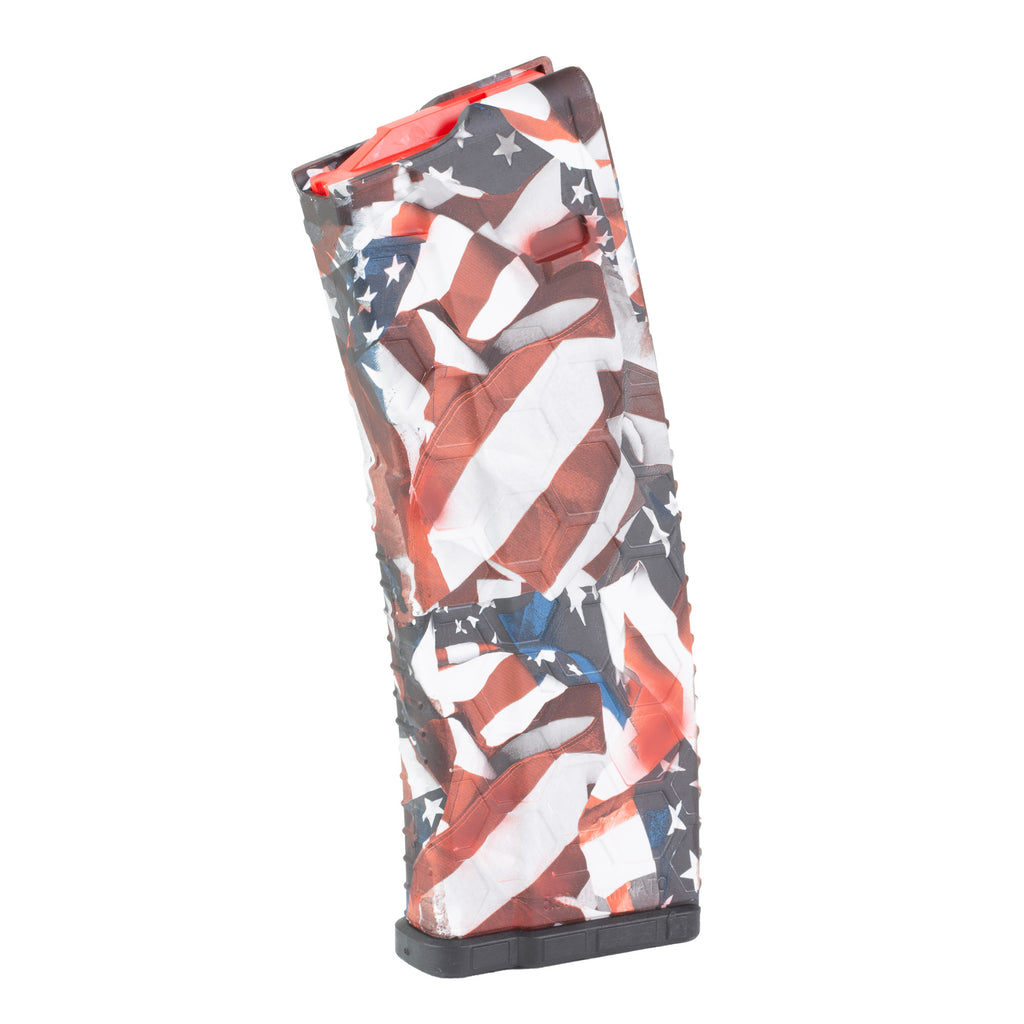HEXMAG Polyhex 2 HD Magazine for AR-15 5.56 NATO, 10 Rounds, US Flag Design