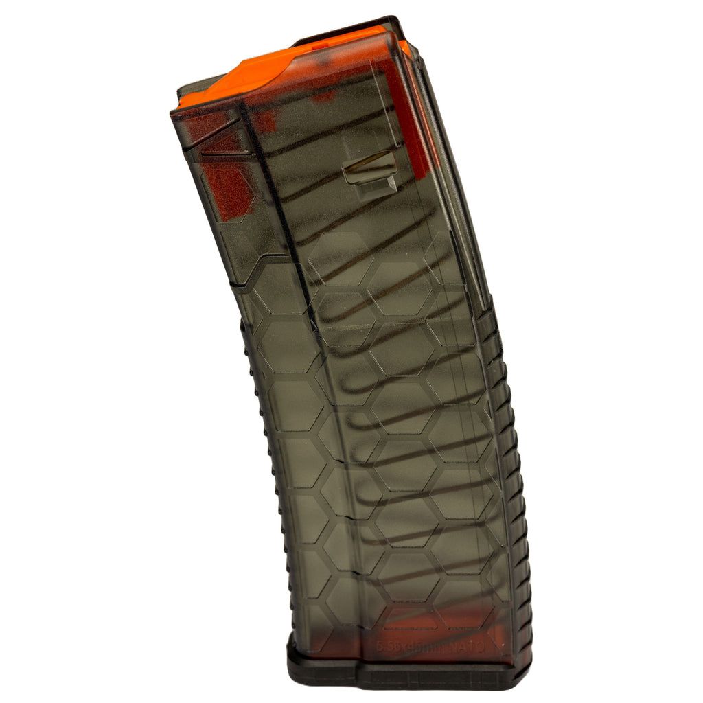 HEXMAG Hexview S2 AR-15 Magazine 10 Rounds for 223 Remington, Translucent Smoke