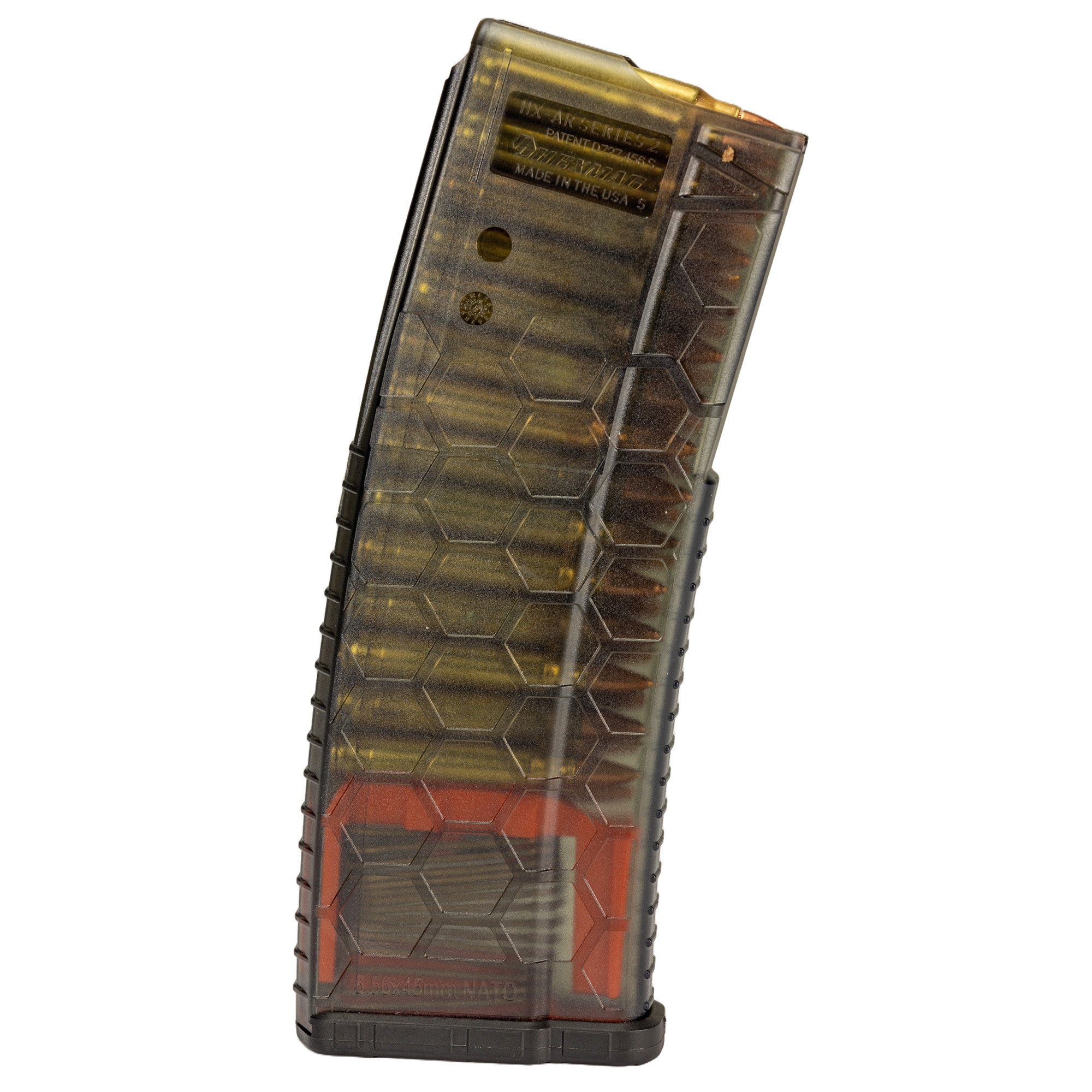 HEXMAG Hexview S2 AR-15 Magazine 10 Rounds for 223 Remington, Translucent Smoke