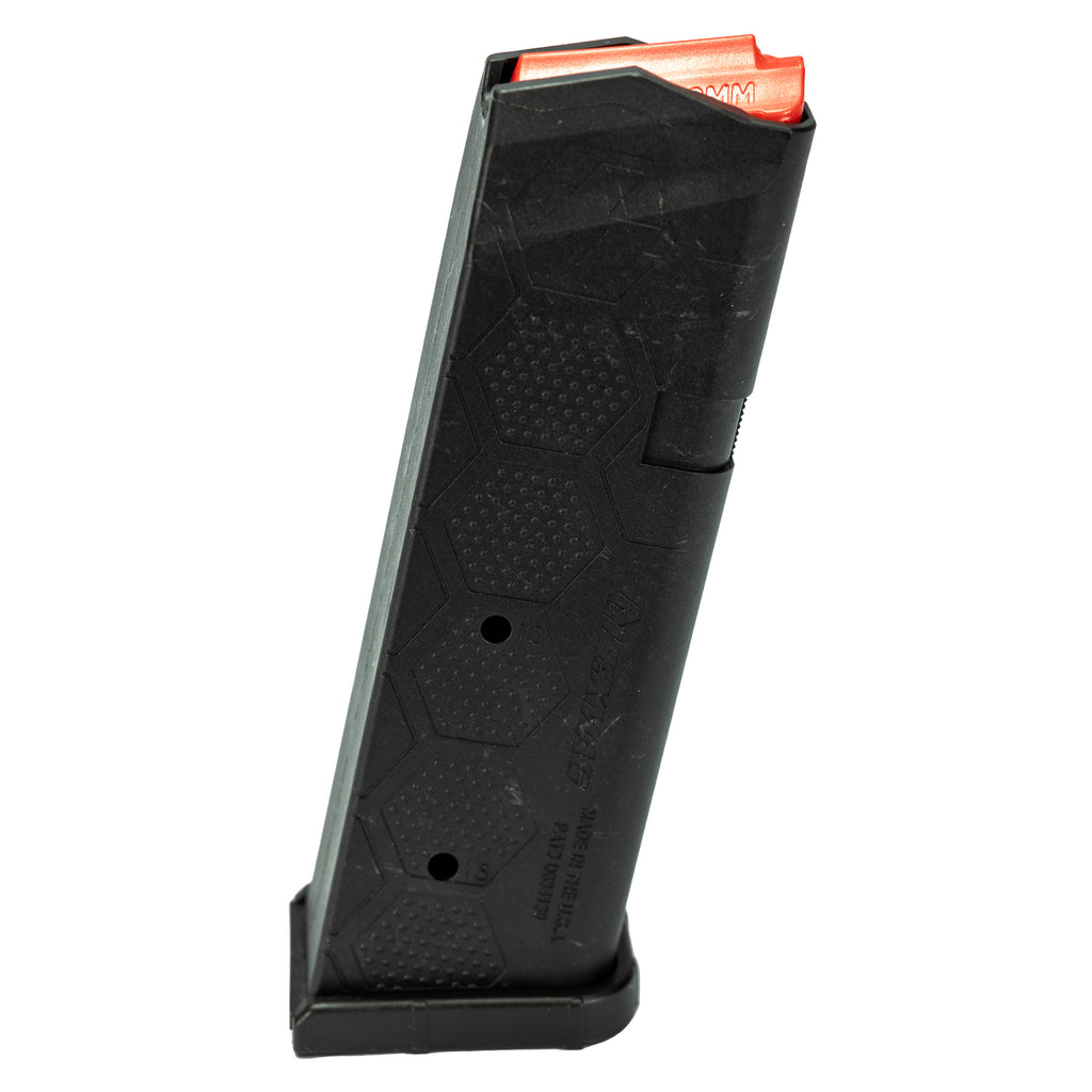 HEXMAG Series 2 9mm 15-Round Carbon Fiber Compatible Pistol Magazine for Glock 19 - Black