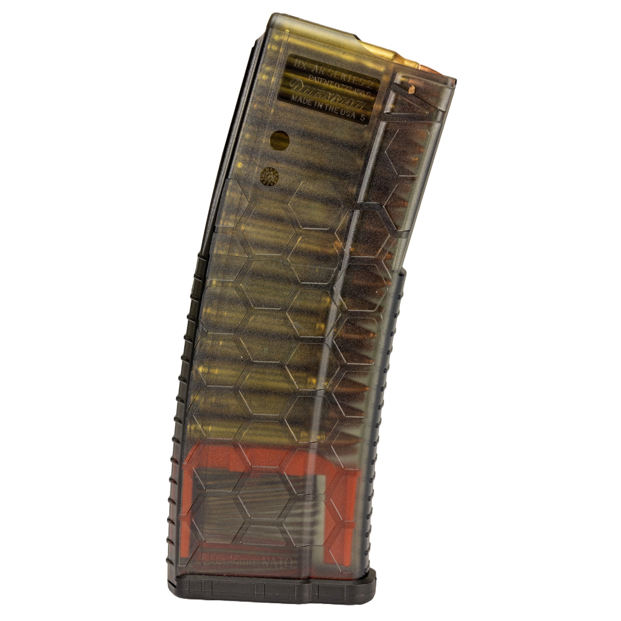 HEXMAG Hexview S2 AR-15 Magazine with 30-Round Capacity in Translucent Smoke