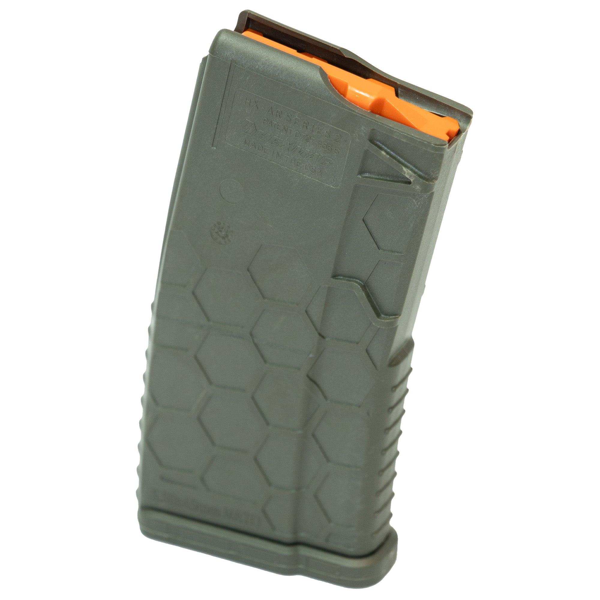 HEXMAG Shorty 20-Round AR-15 Magazine in Olive Drab Green