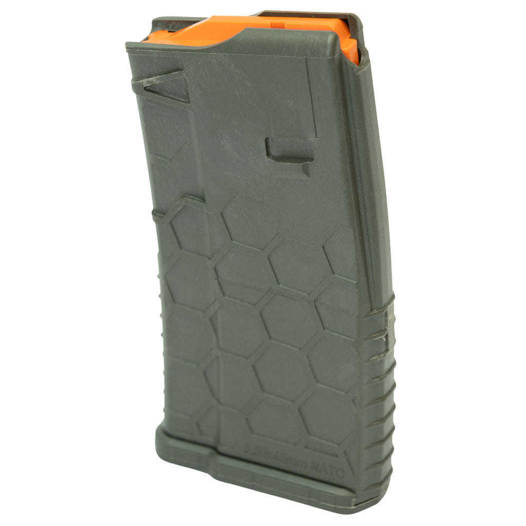 HEXMAG Shorty 20-Round AR-15 Magazine in Olive Drab Green