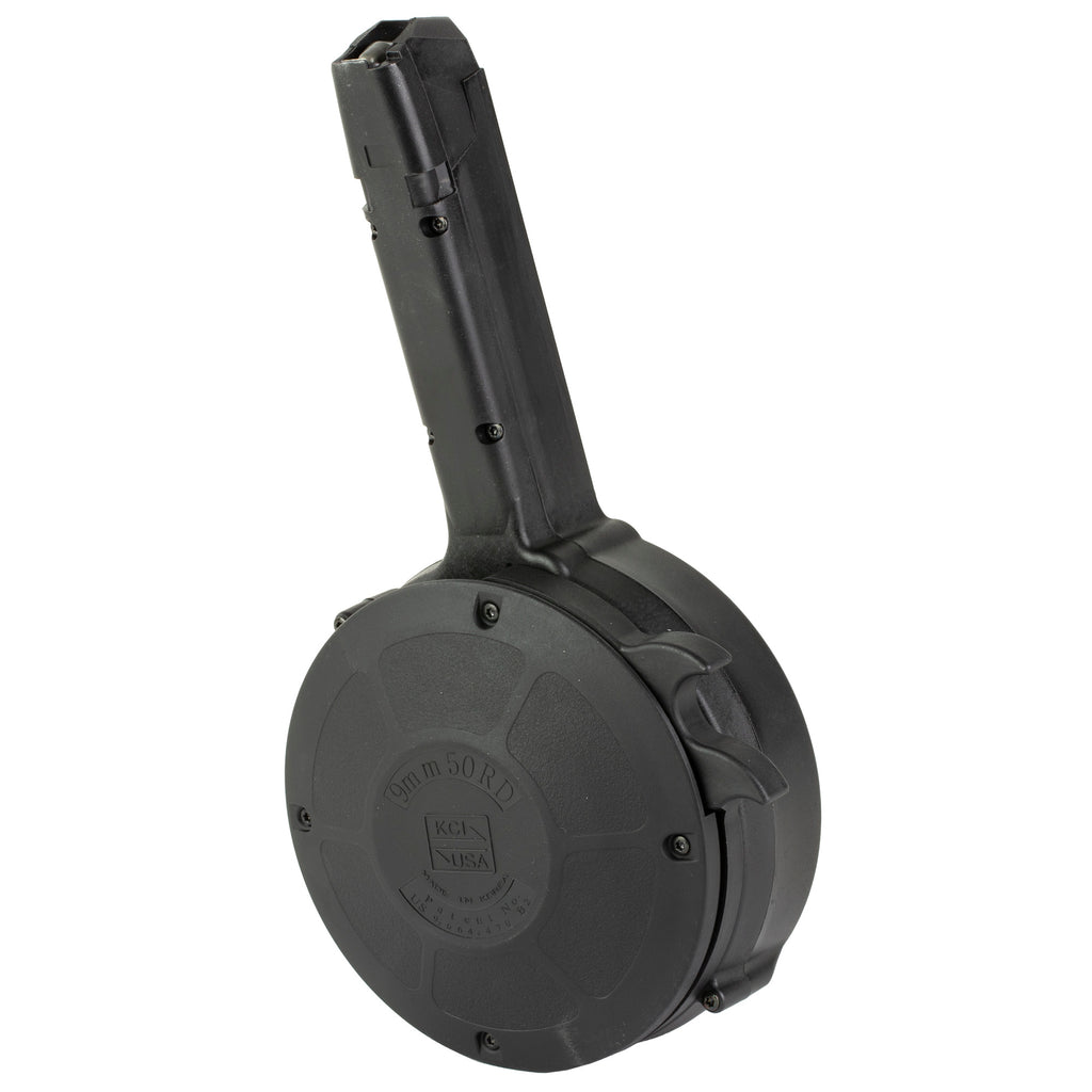 KCI USA 50-Round 9mm Glock Pattern Drum Magazine - Black