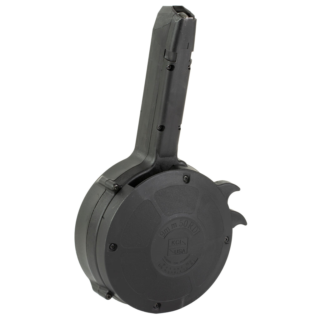 KCI USA 50-Round 9mm Glock Pattern Drum Magazine - Black