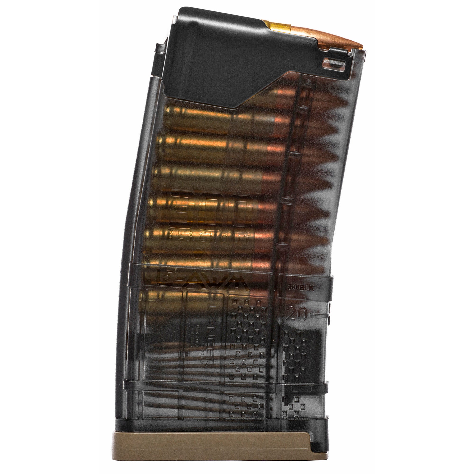 Lancer Systems L5AWM 20-Round 300 Blackout Magazine - Translucent Smoke