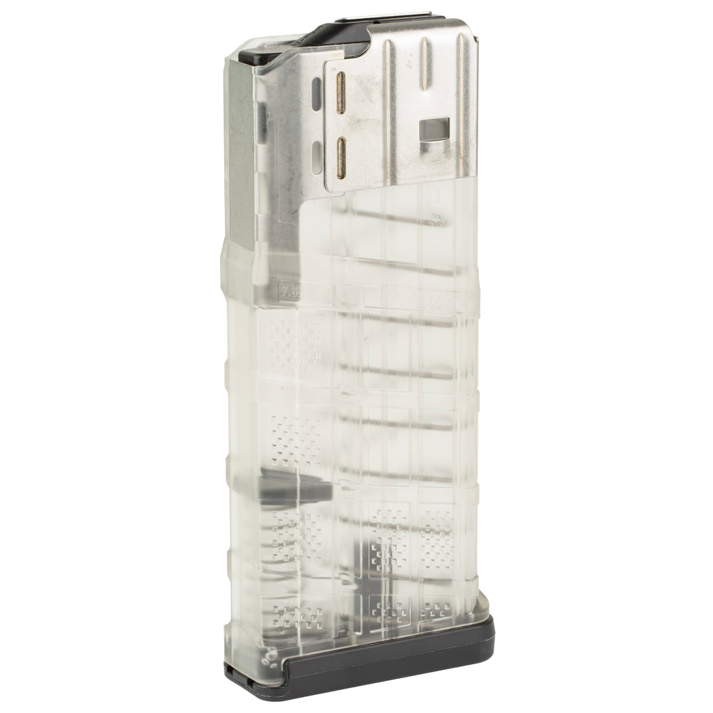 Lancer Systems L7AWM 25-Round Clear Magazine for 308 Winchester with Switchable Drain Lock