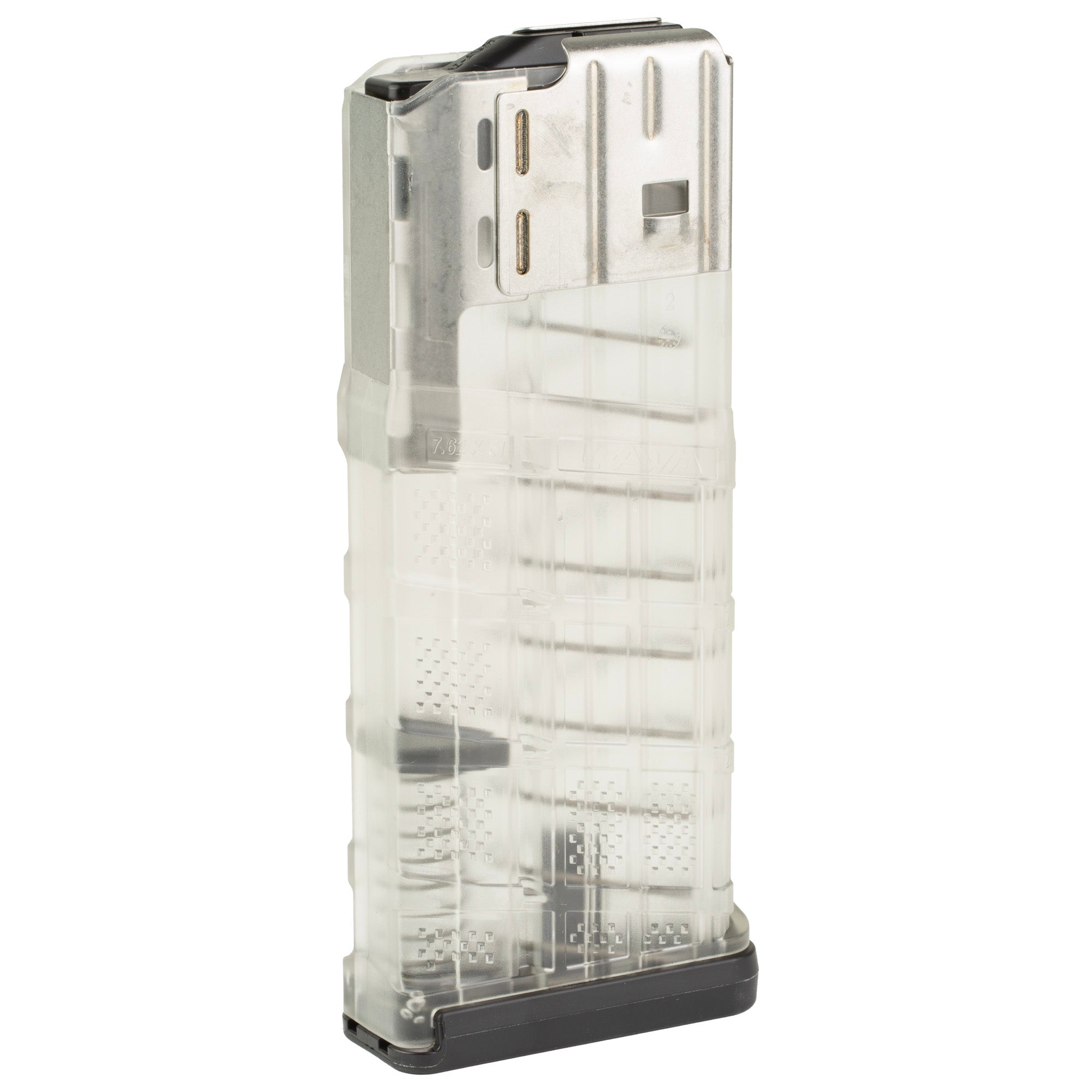 Lancer Systems L7AWM 25-Round Clear Magazine for 308 Winchester with Switchable Drain Lock
