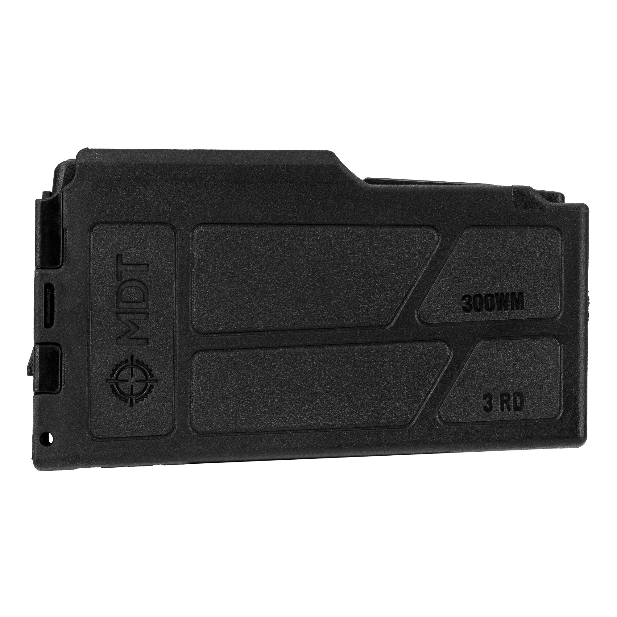 MDT MAG MDT LA 3.85 300 Winchester Magnum 3-Round Polymer Magazine, Black