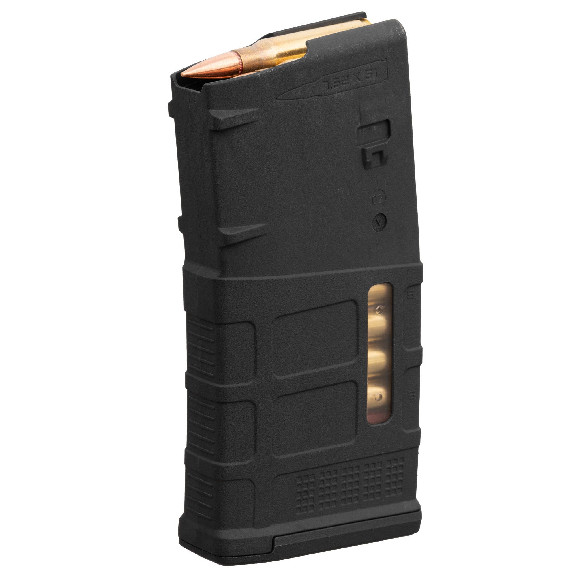 Magpul Industries MAGPUL PMAG M3 Window 20-Round Magazine for 7.62x51 NATO Rifles, Black
