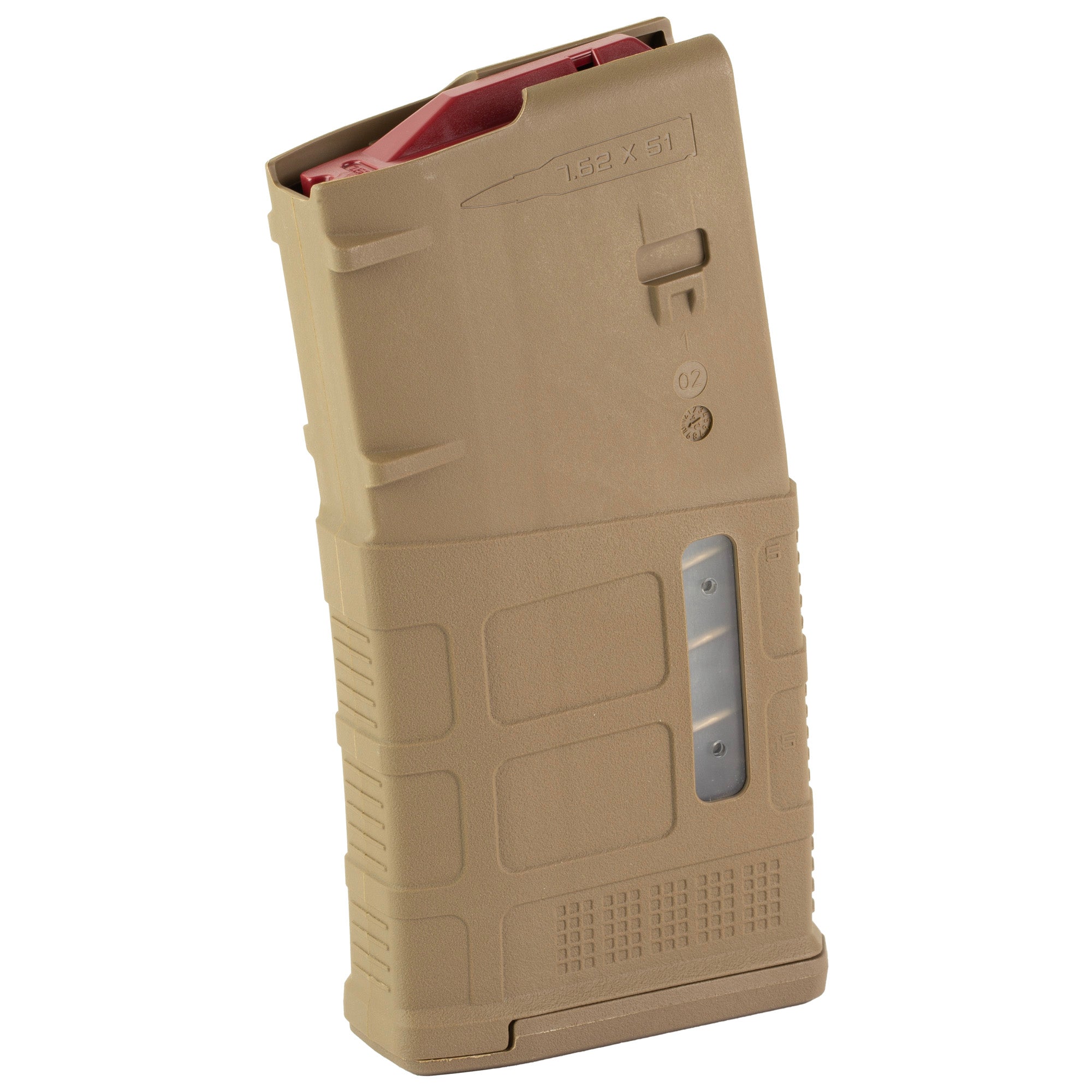 Magpul Industries PMAG M3 Window 20-Round Magazine for 7.62x51 NATO Rifles in Coyote