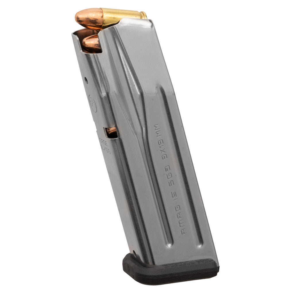 Magpul Industries MAG1464-SST AMAG 15-Round 9mm Silver Magazine for SIG P320