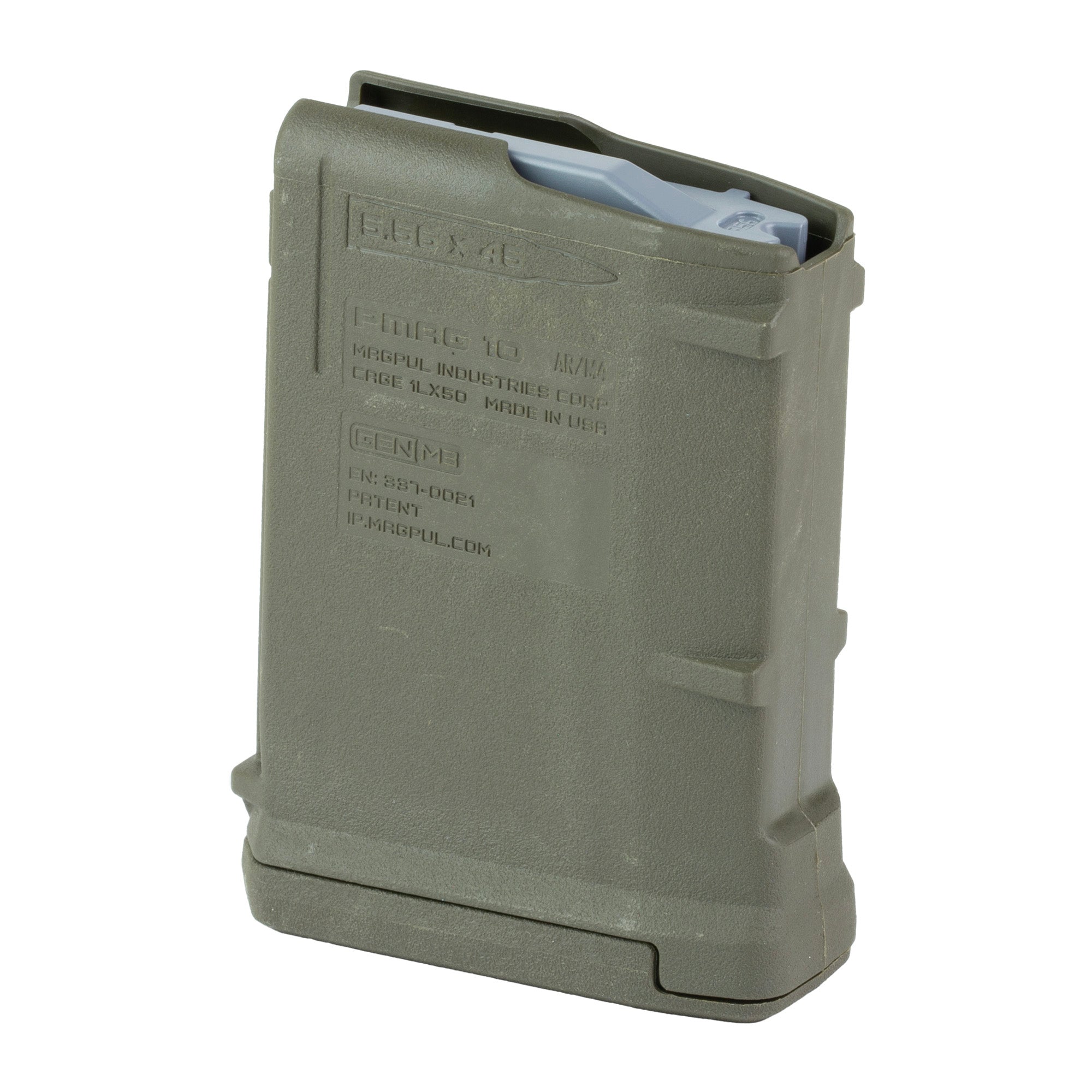 Magpul Industries MAG559-ODG PMAG M3 5.56mm 10-Round Magazine in Olive Drab Green