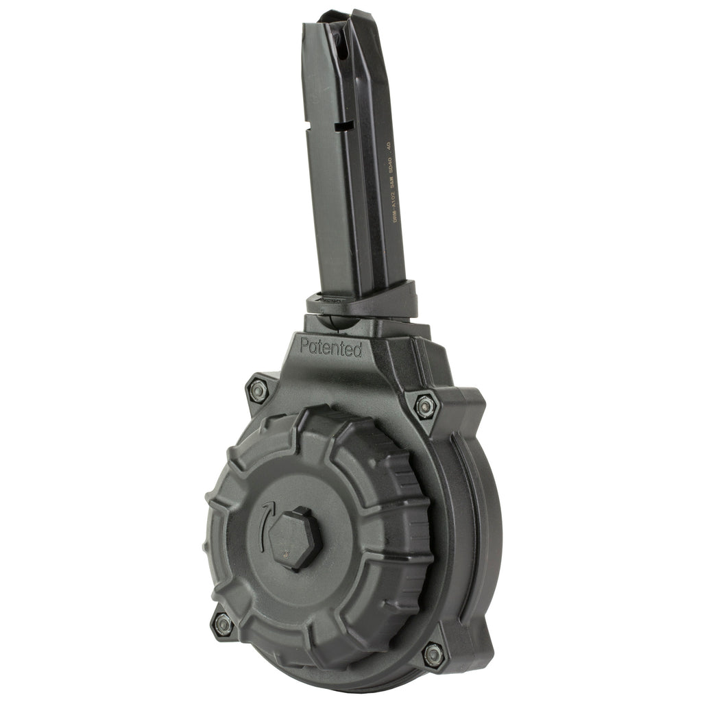 ProMag Industries S&W SD40 40 S&W 50-Round Drum Magazine, Black
