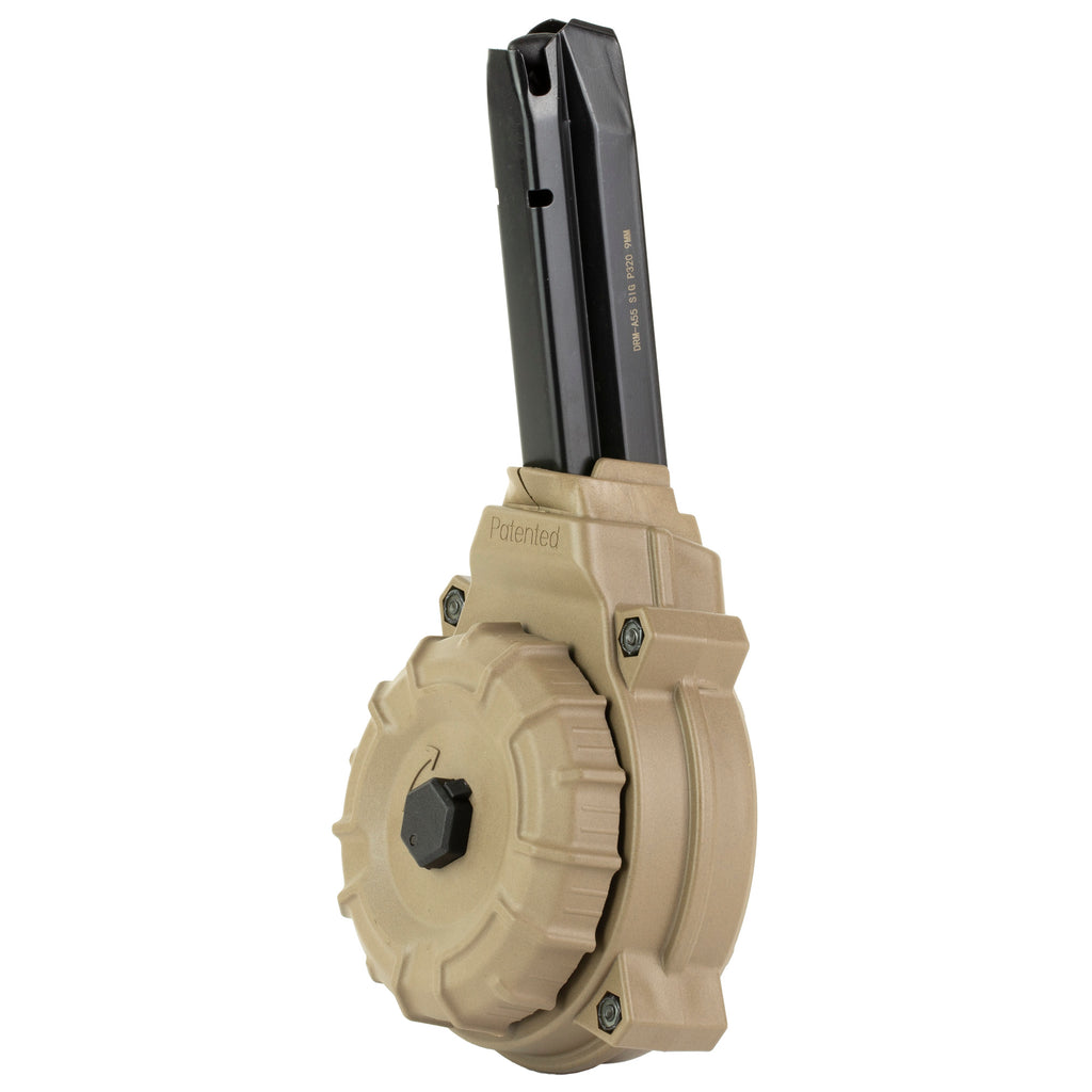 ProMag Industries SIG P320 9mm 50-Round Drum Magazine in Flat Dark Earth