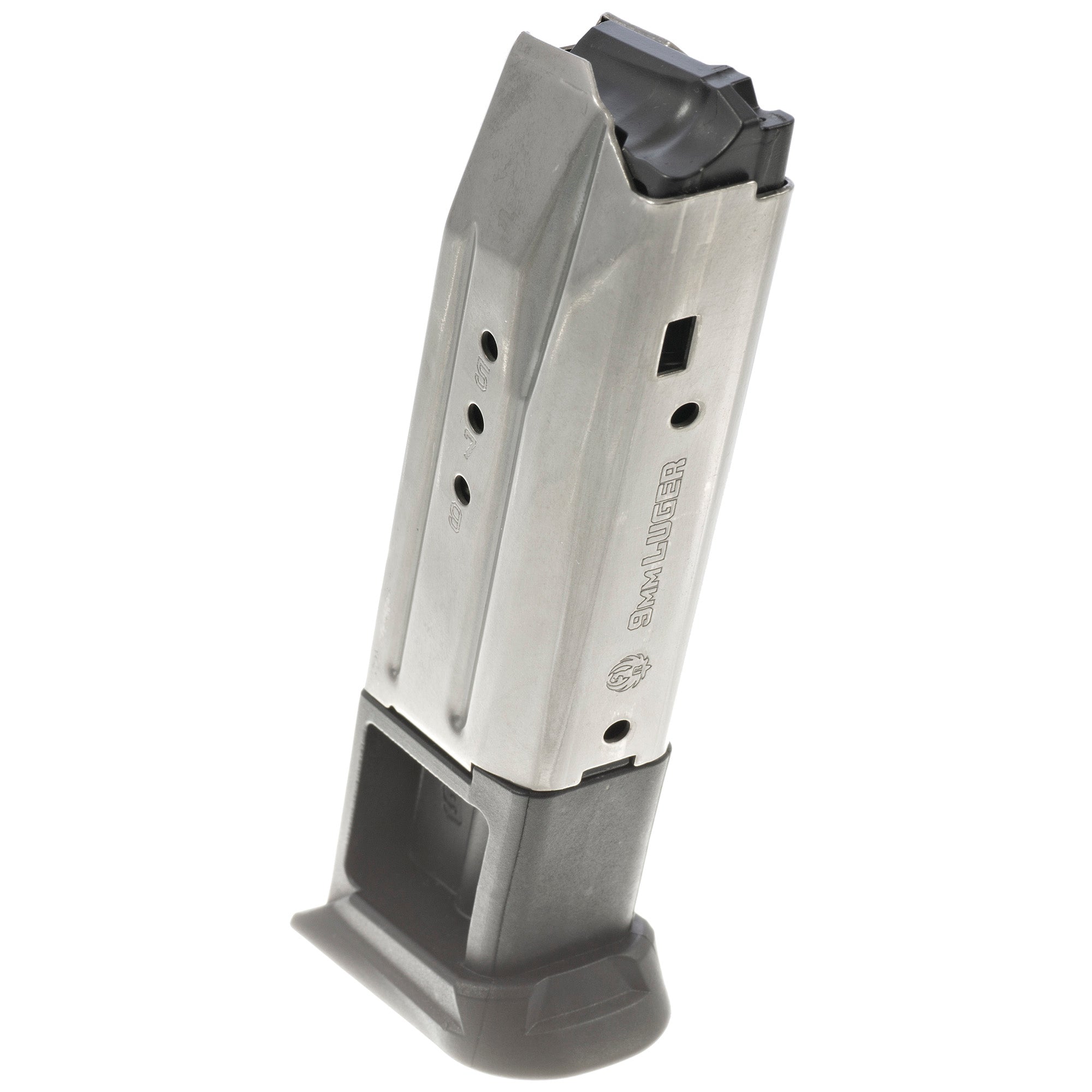 Ruger Factory 9mm 10-Round Magazine for Ruger American and PC Series - Silver