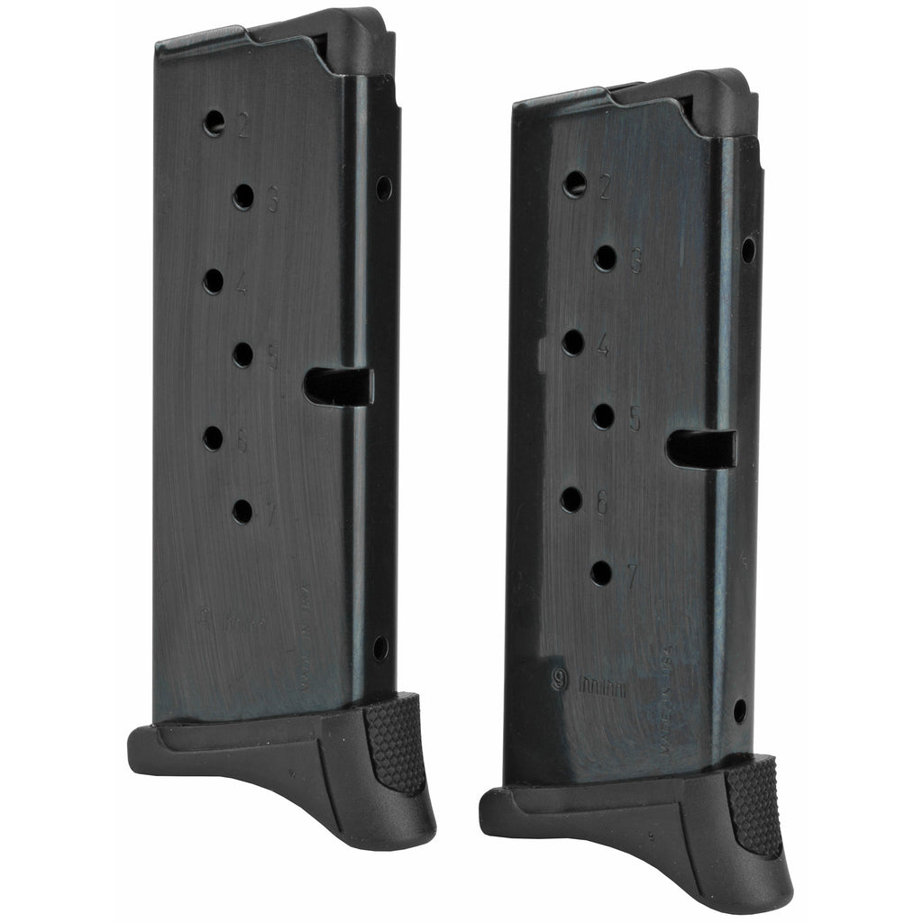Ruger Mag RUG90642 for LC9/EC9S – 7-Round 9mm Blue Magazine (Pack of 2)