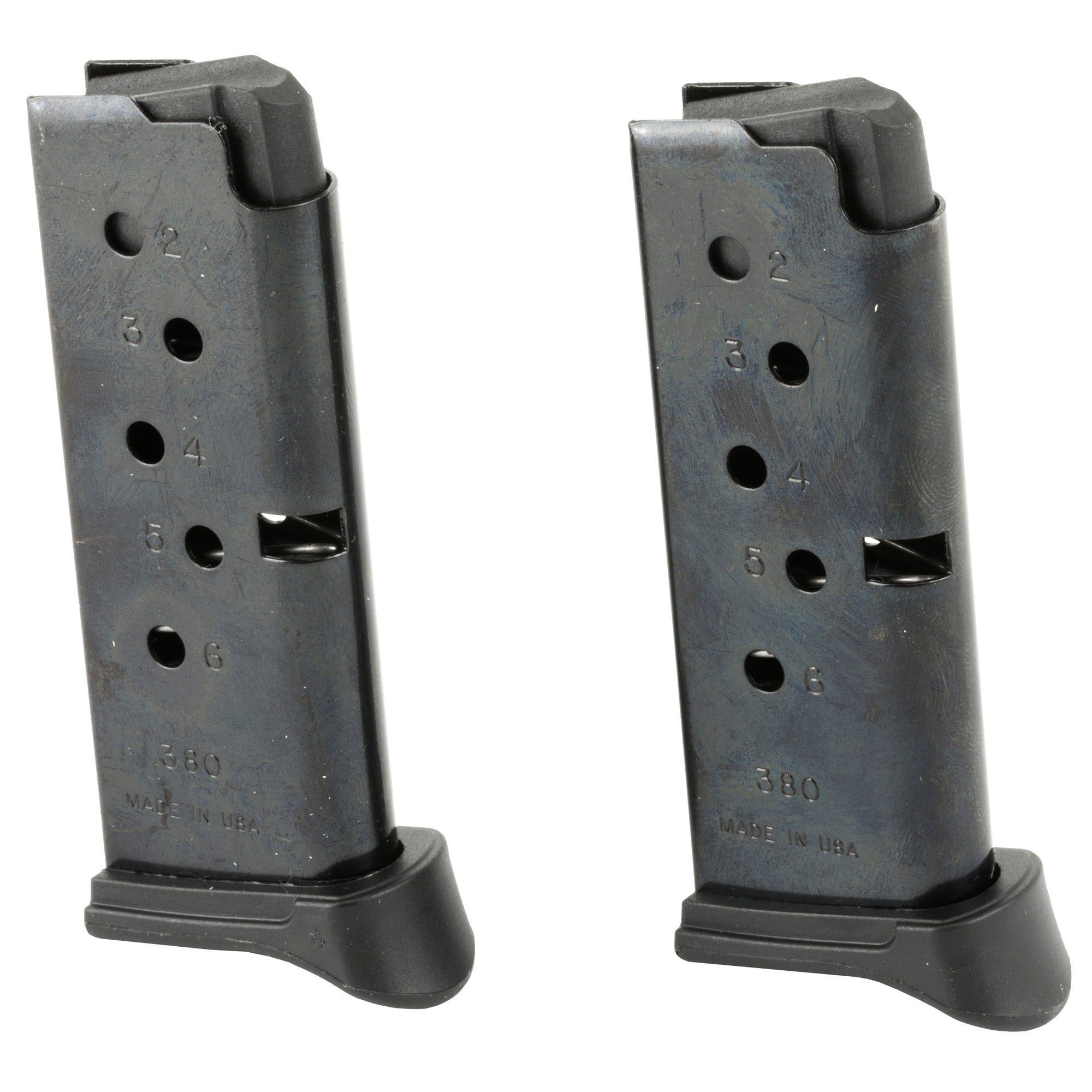 Ruger Mag RUG90643 for LCP .380 ACP, 6-Round Blue Magazine (2-Pack)