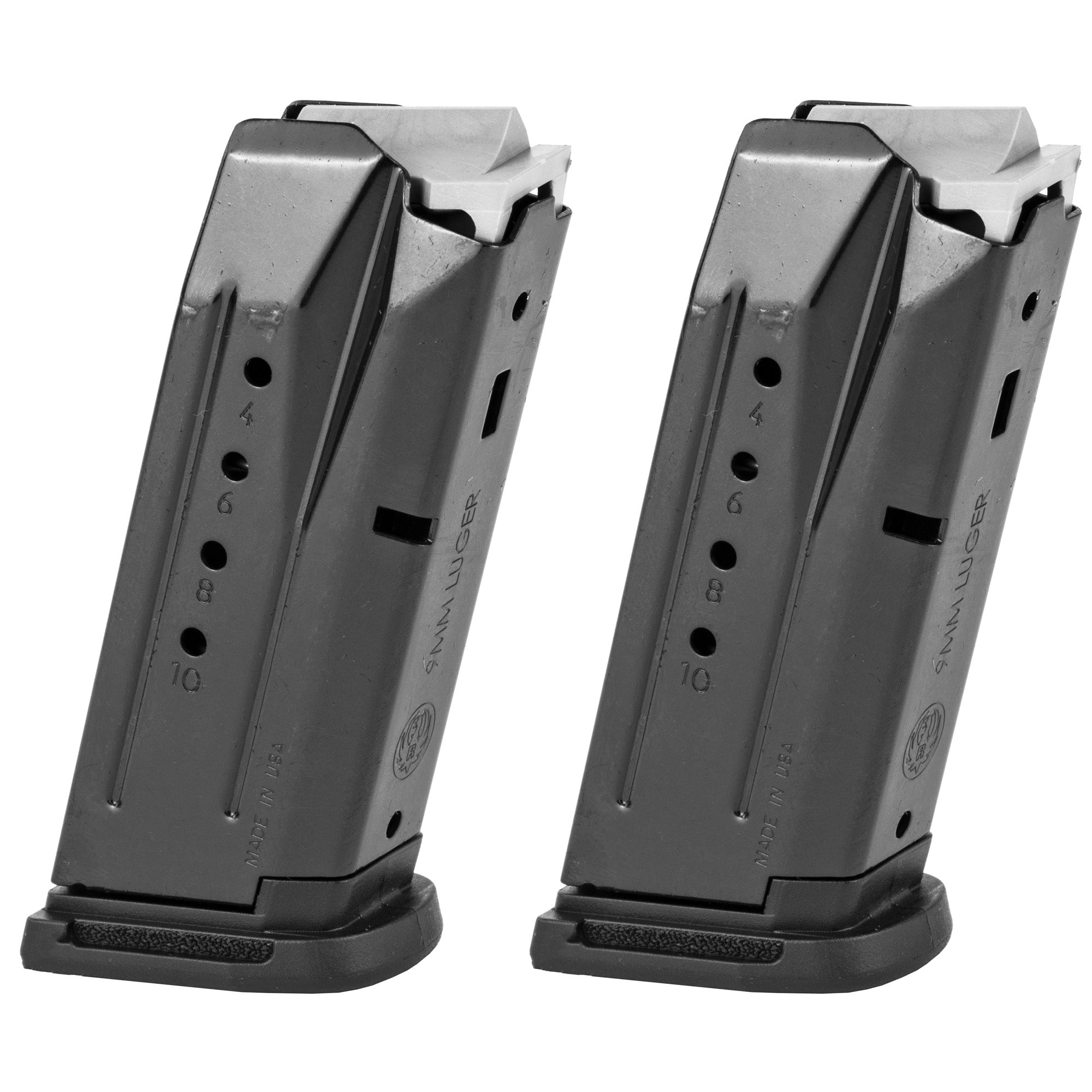 Ruger Mag RUGER90686 10-Round 9mm Magazine - Black, Pack of 2