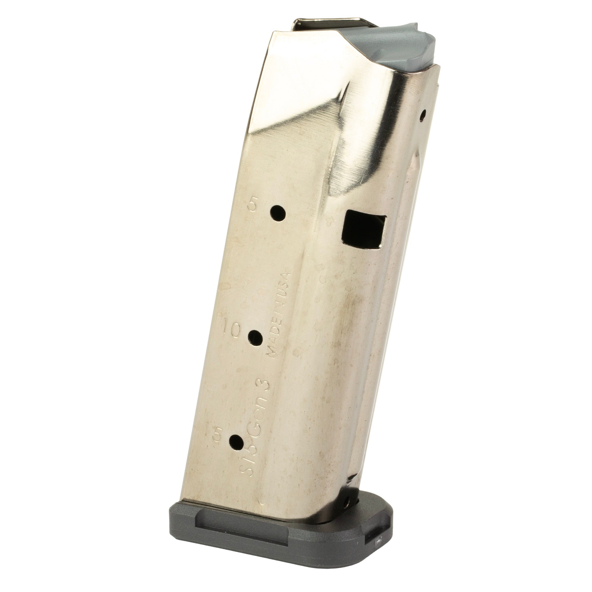 Shield Arms S15 Magazine for Glock 43X & 48, 15-Round Capacity, Black