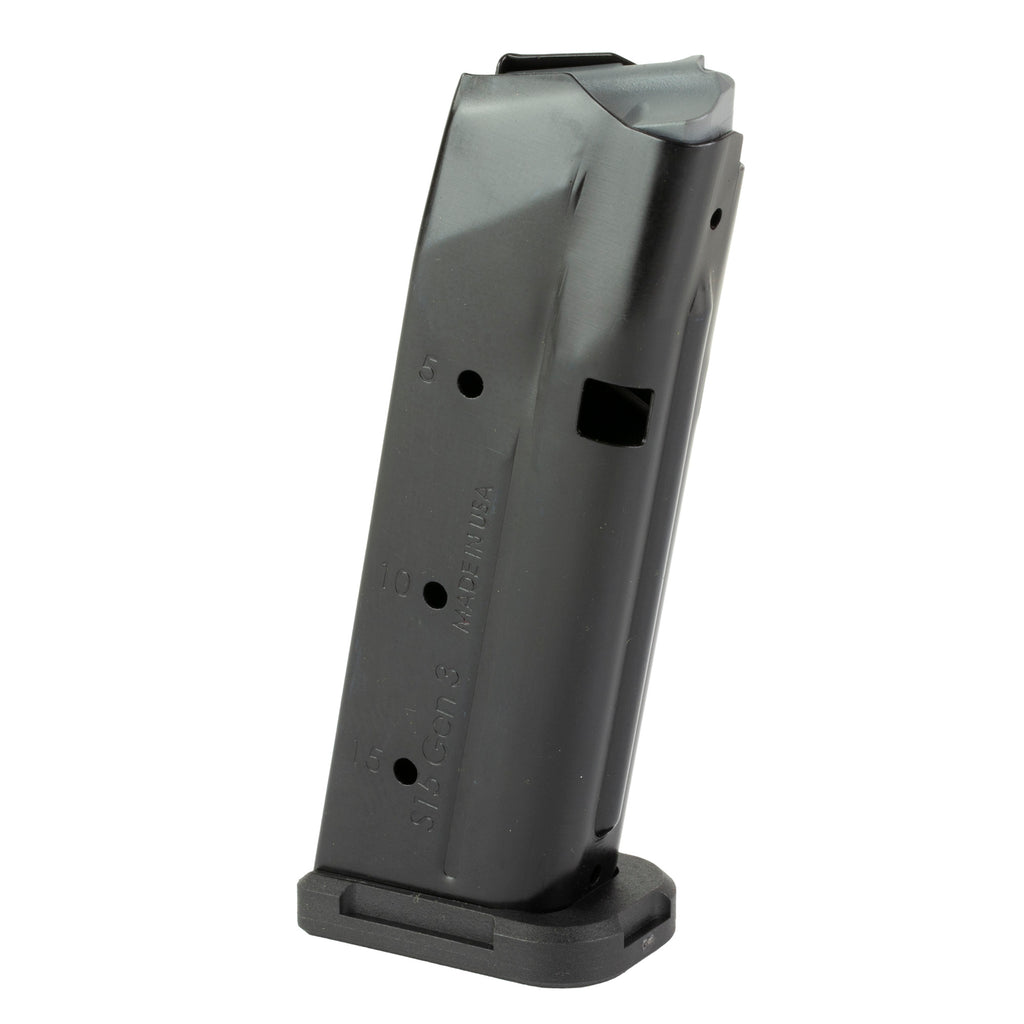 Shield Arms S15 Magazine for Glock 43X and Glock 48 - 15 Rounds, Black