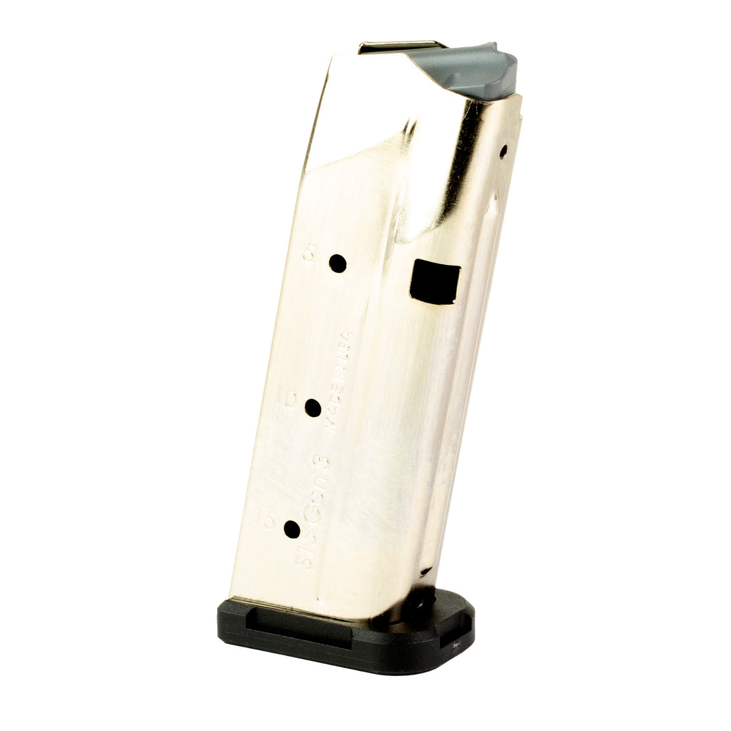 Shield Arms S15 Magazine for Glock 43X and 48 – 15 Rounds, 9mm, Silver
