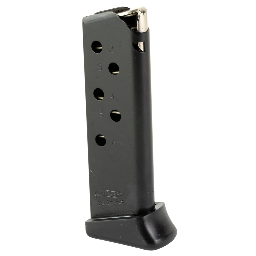 Walther MAG PPK 380 ACP 6-Round Magazine Black - Part Number 2246026