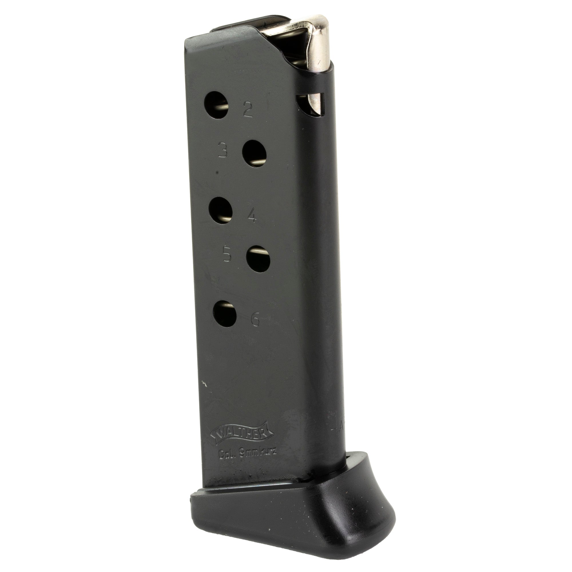 Walther MAG PPK 380 ACP 6-Round Magazine Black - Part Number 2246026