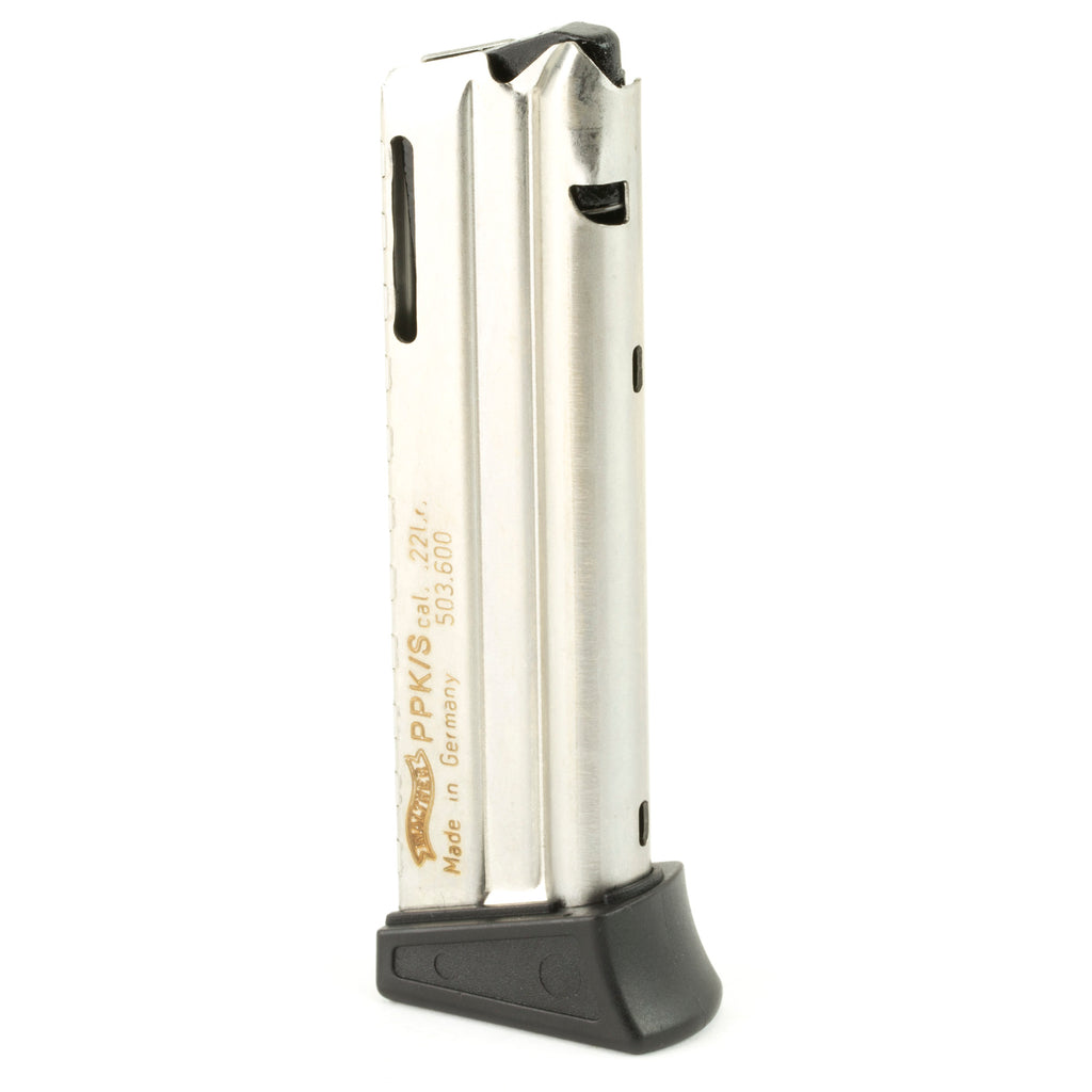 Walther MAG PPK/S 22LR 10-Round Silver Magazine - Part #503600
