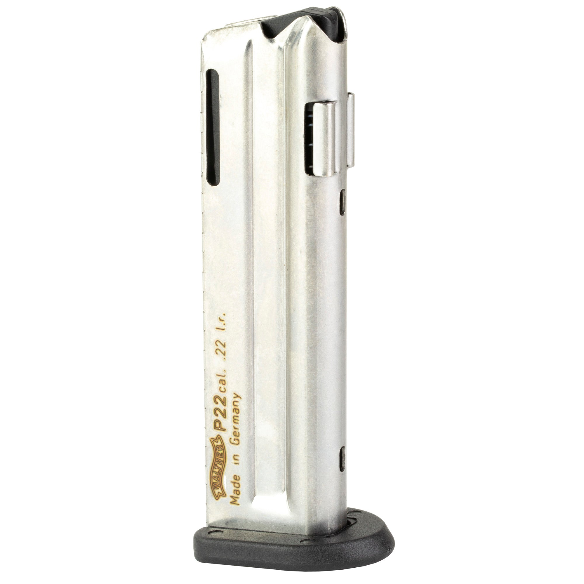 Walther Mag P22 22LR 10-Round Magazine - Durable Silver Pistol Magazine