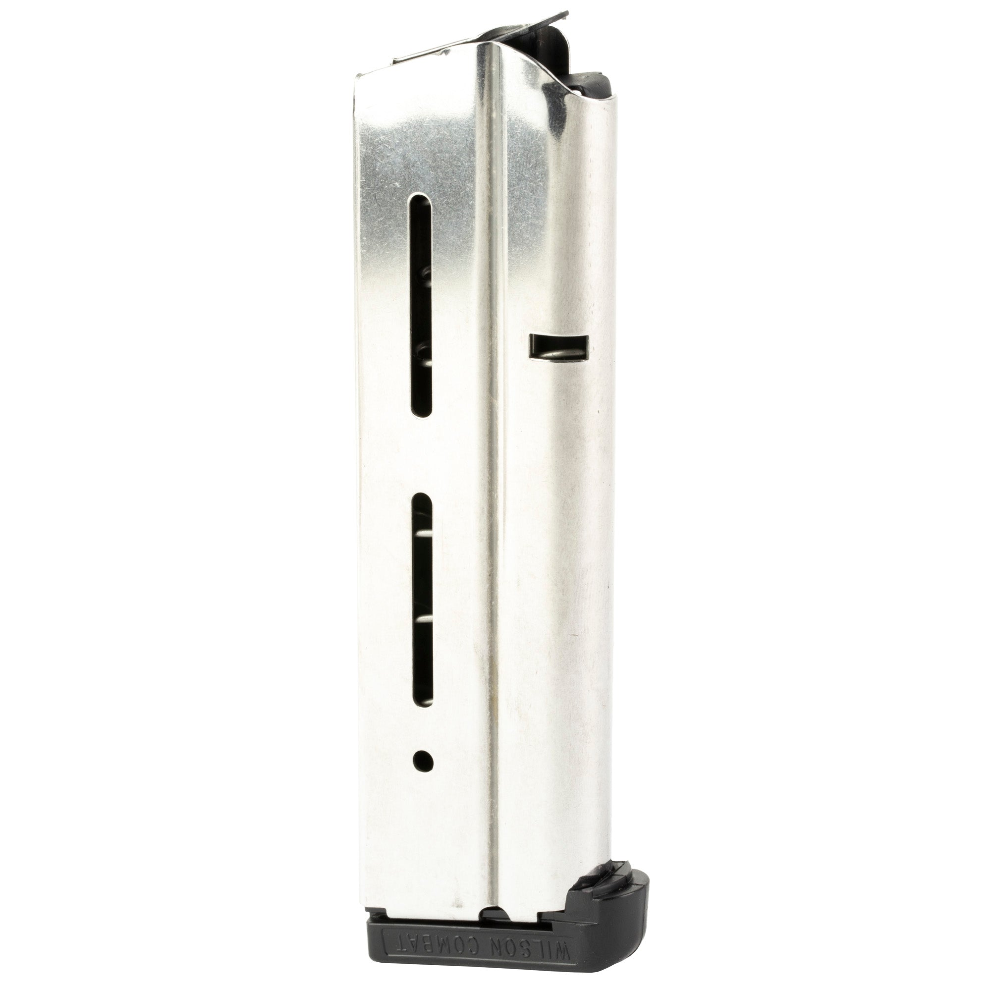 Wilson Combat 1911 Magazine for 10mm Full-Size Pistols – 9 Rounds, Silver, Part #47NX