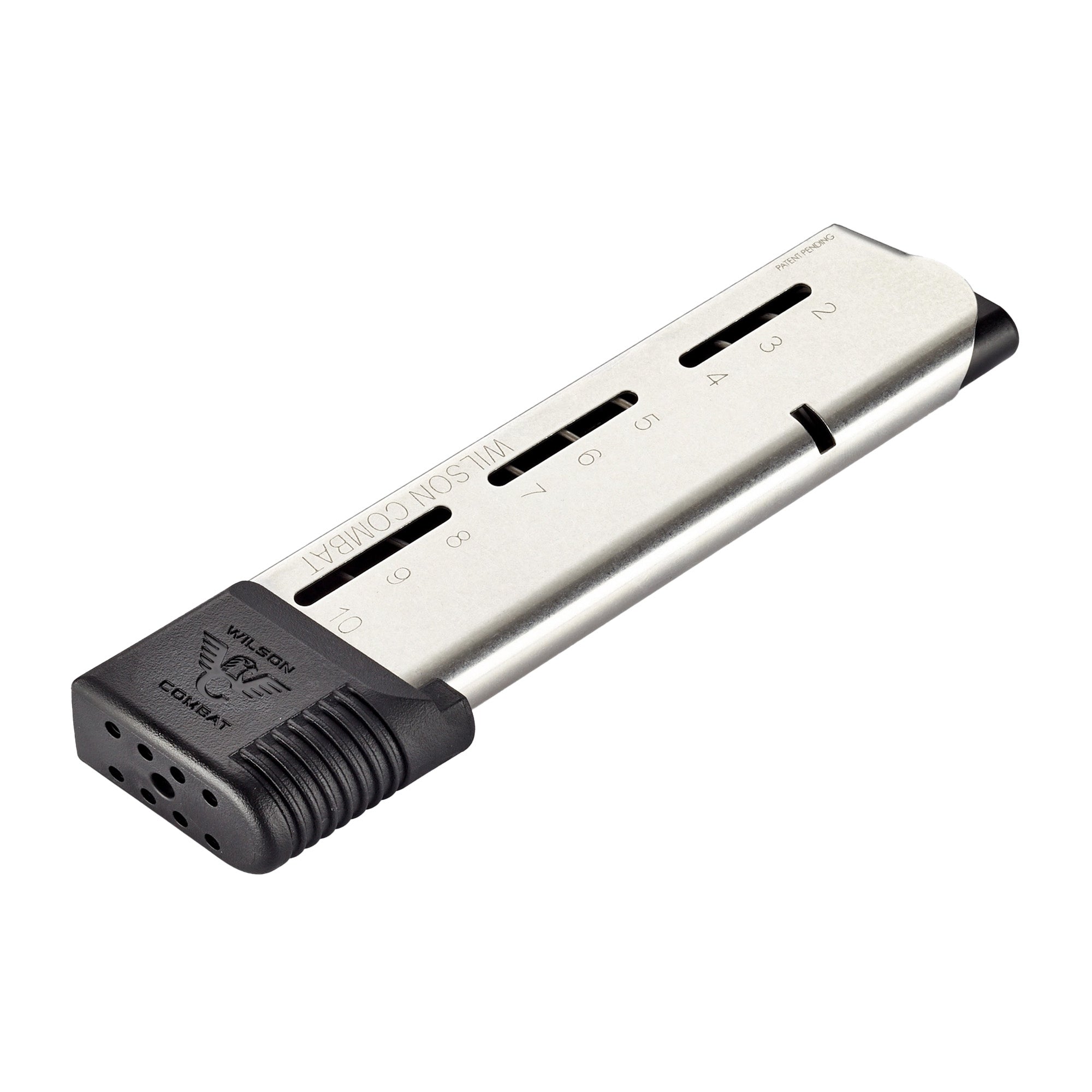 Wilson Combat MGWC500-45FS10 Elite Tactical .45 ACP Full-Size 1911 Magazine, 10-Round Capacity with Extended Base Pad