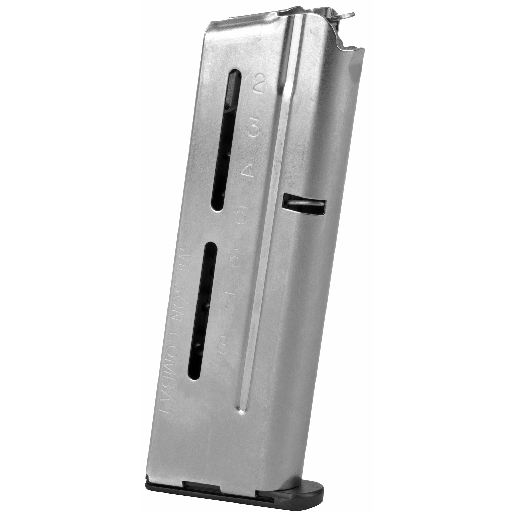 Wilson Combat Elite Tactical Magazine for 9mm Pistols – 8-Round Capacity, Silver Finish
