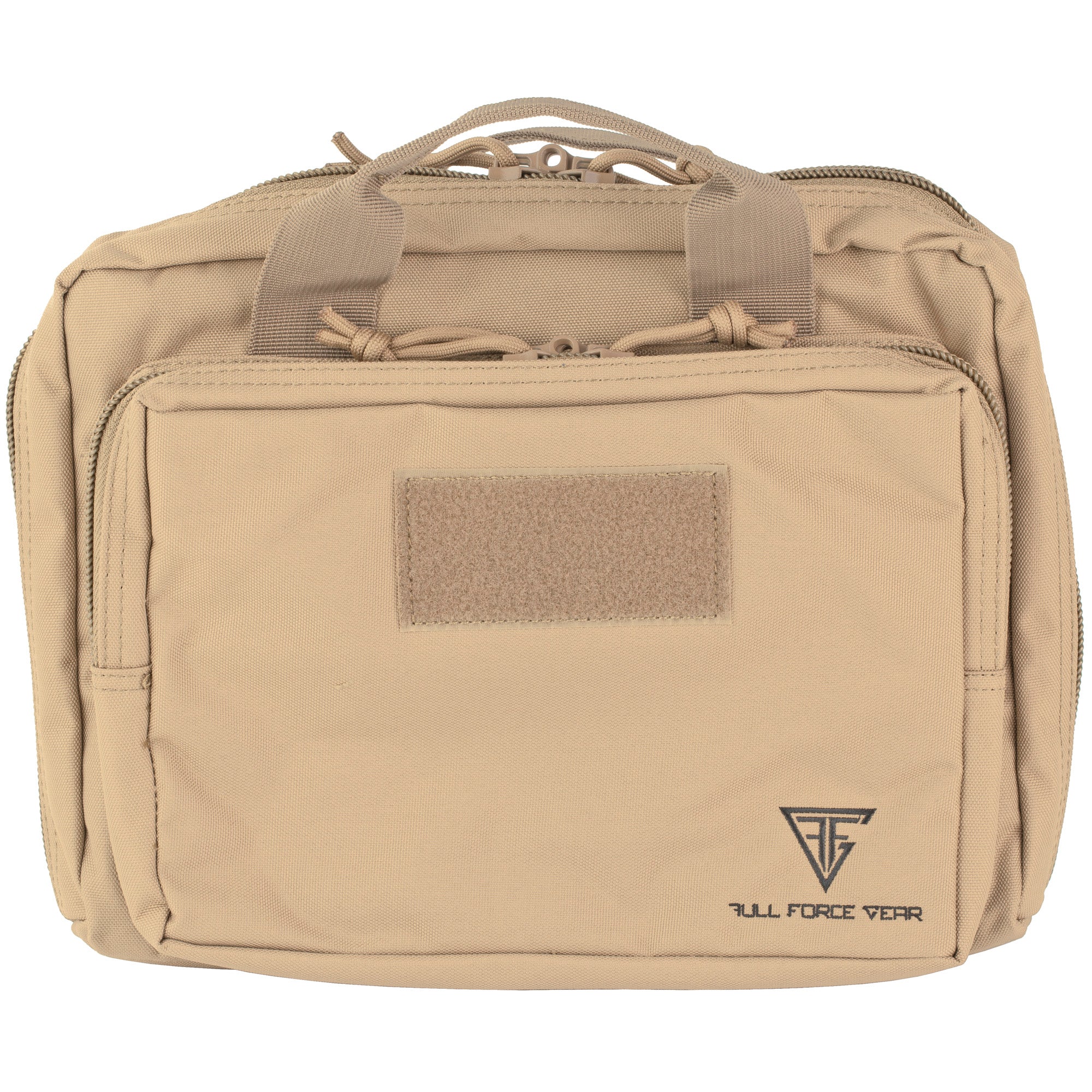 Full Forge Gear CAT-2 Double Pistol Case in Tan – Rugged 600 Denier Polyester for Safe Transport