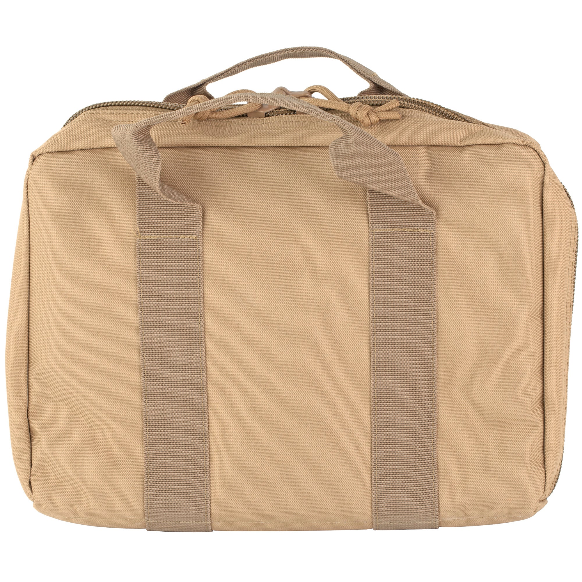 Full Forge Gear CAT-2 Double Pistol Case in Tan – Rugged 600 Denier Polyester for Safe Transport