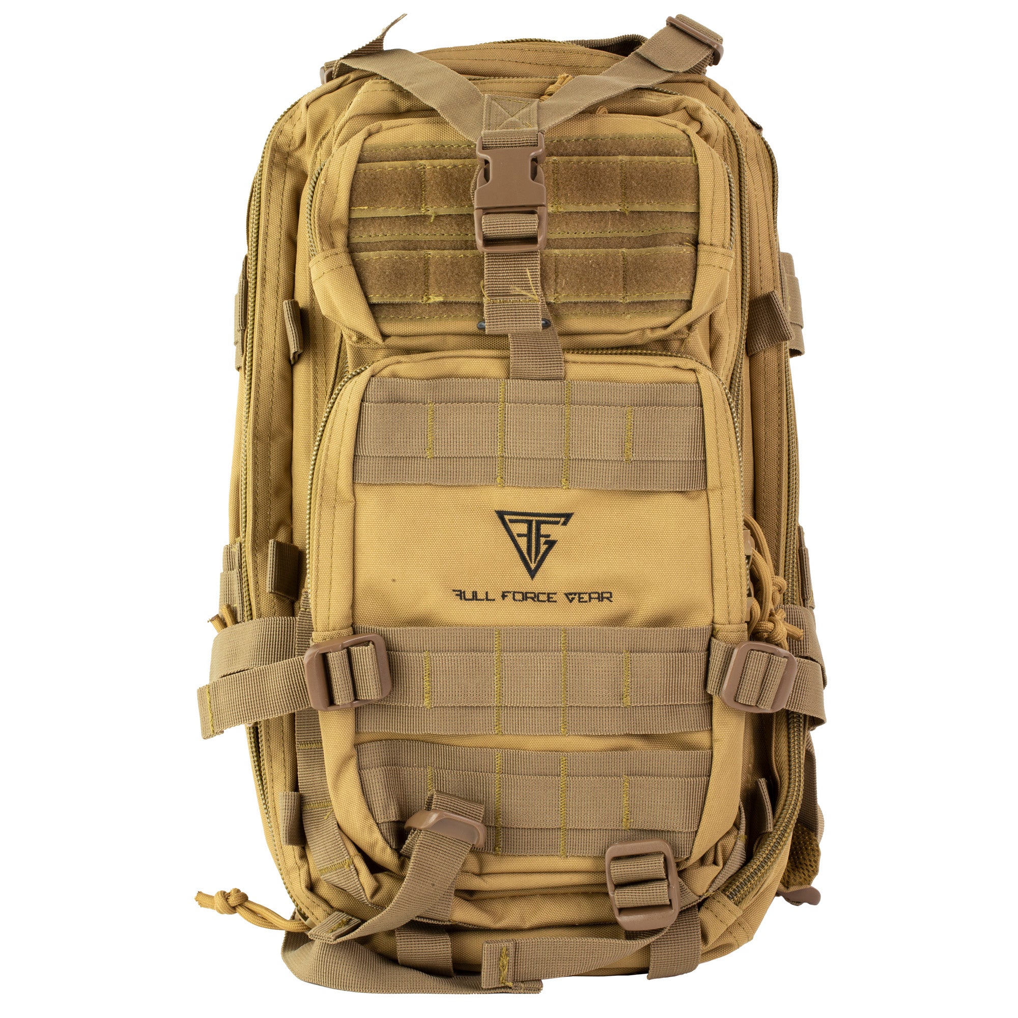Full Forge Gear Hurricane TAC Backpack Tan - Water-Resistant with MOLLE Webbing
